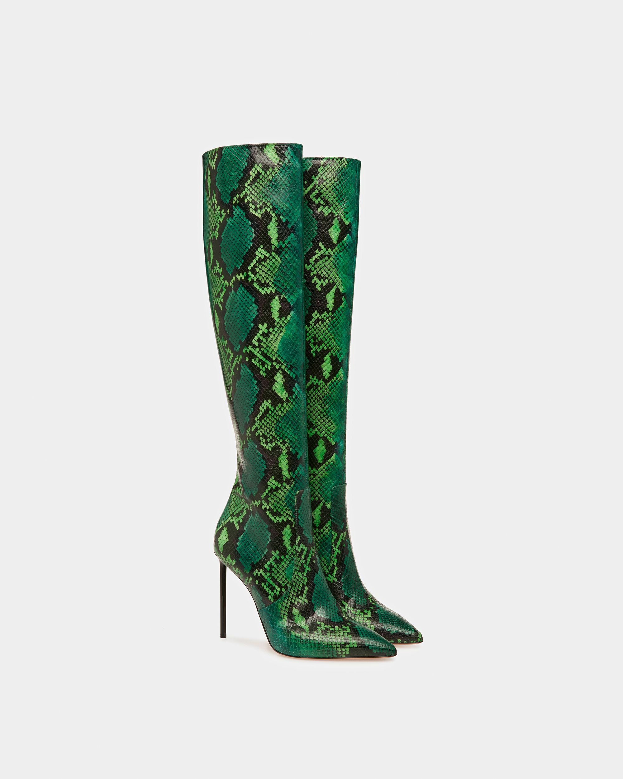 Botte Block Finition Imprimé Python - Femme - Bally - 03