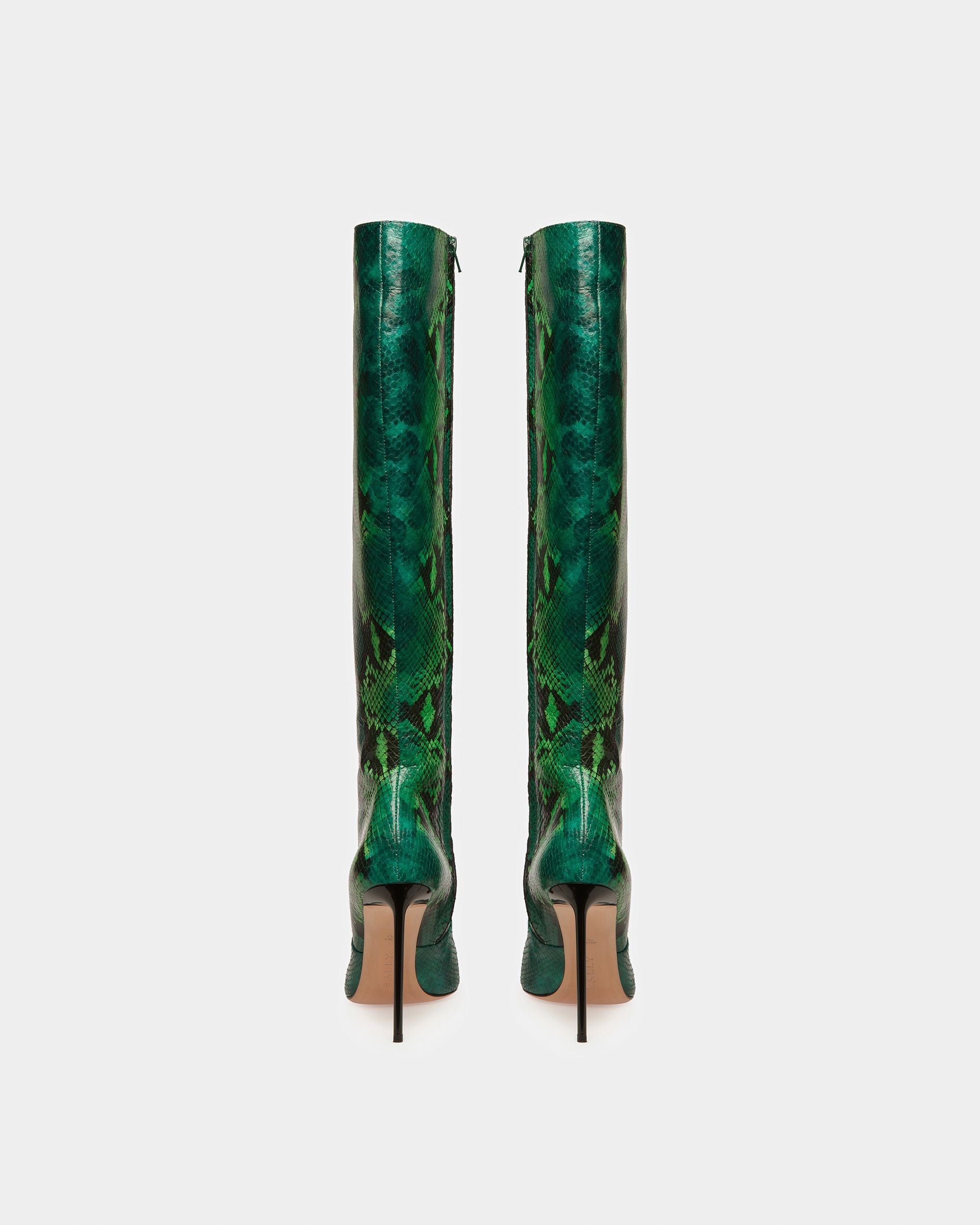 Botte Block Finition Imprimé Python - Femme - Bally - 04
