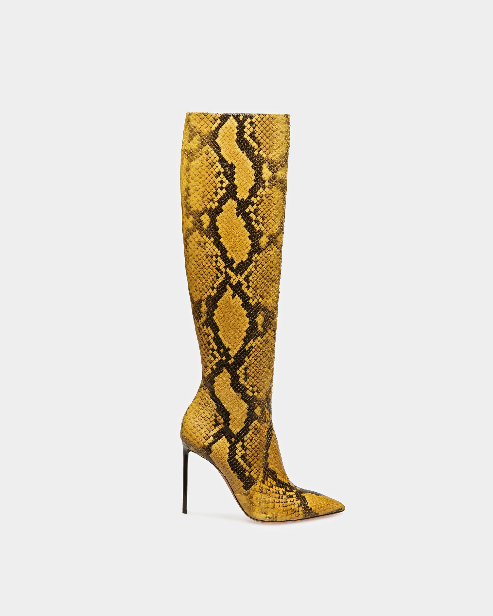 Botte Block Finition Imprimé Python - Femme - Bally - 01