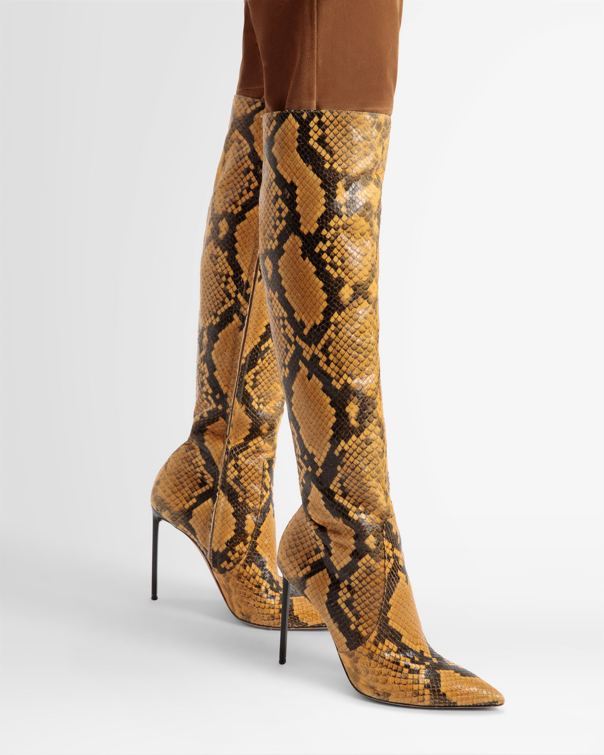 Botte Block Finition Imprimé Python - Femme - Bally - 02
