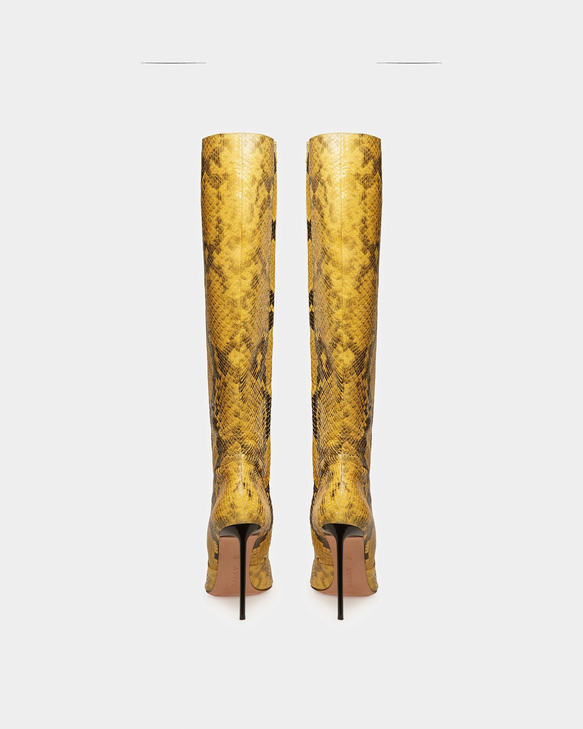Botte Block Finition Imprimé Python - Femme - Bally - 04