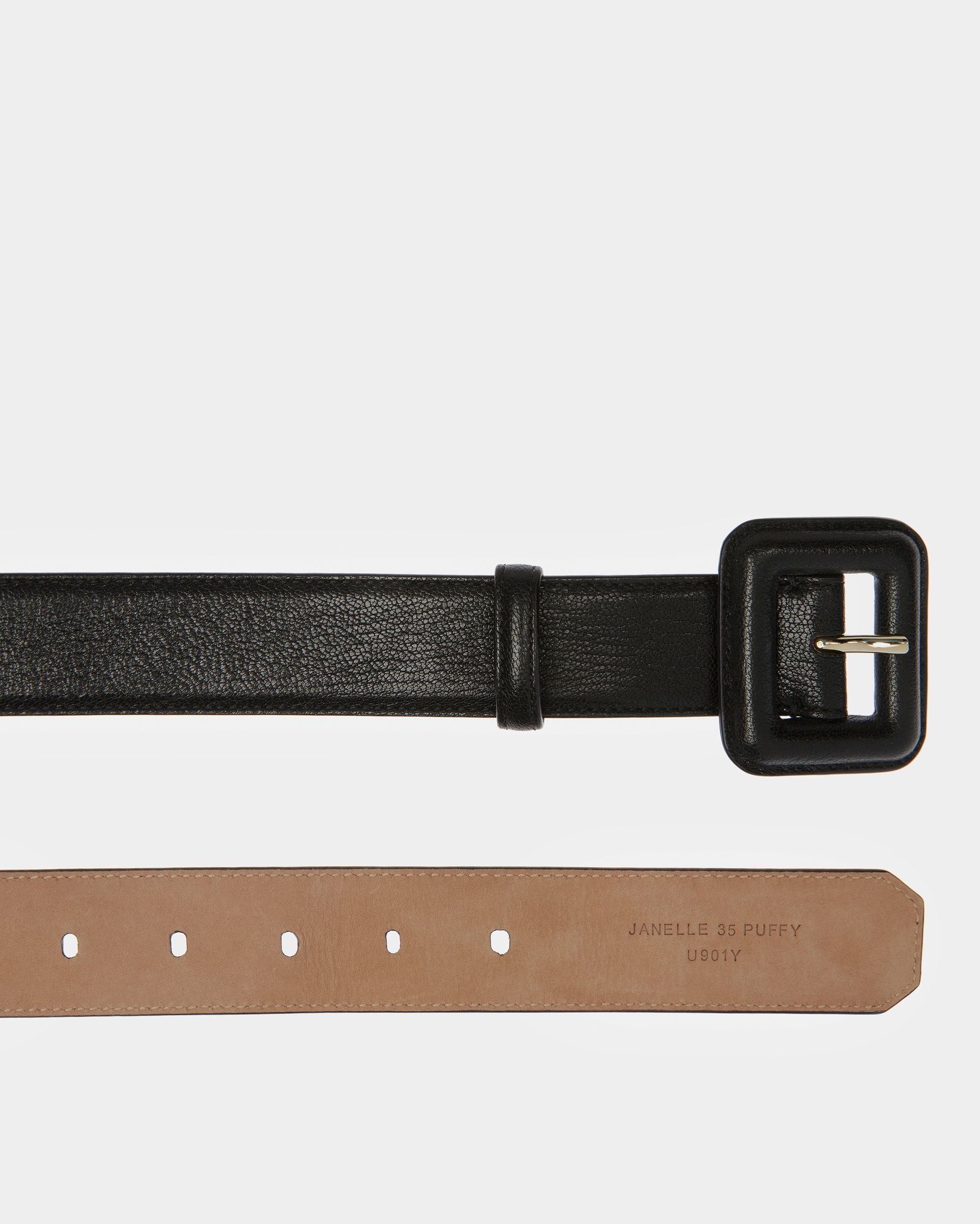 Janelle Ceinture En Cuir Noir - Femme - Bally - 02