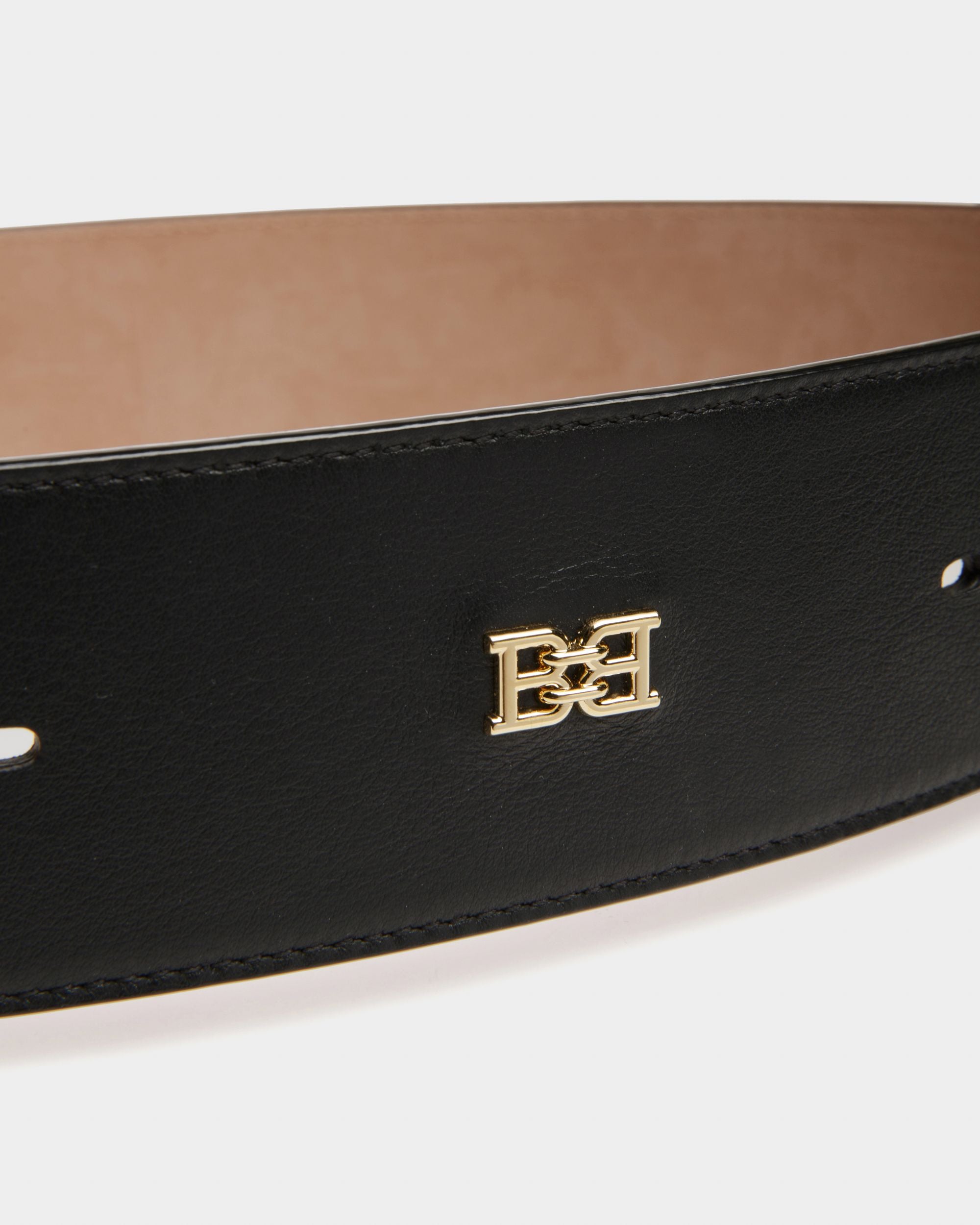 Bonee Ceinture 55 Mm En Cuir Noir - Femme - Bally - 02