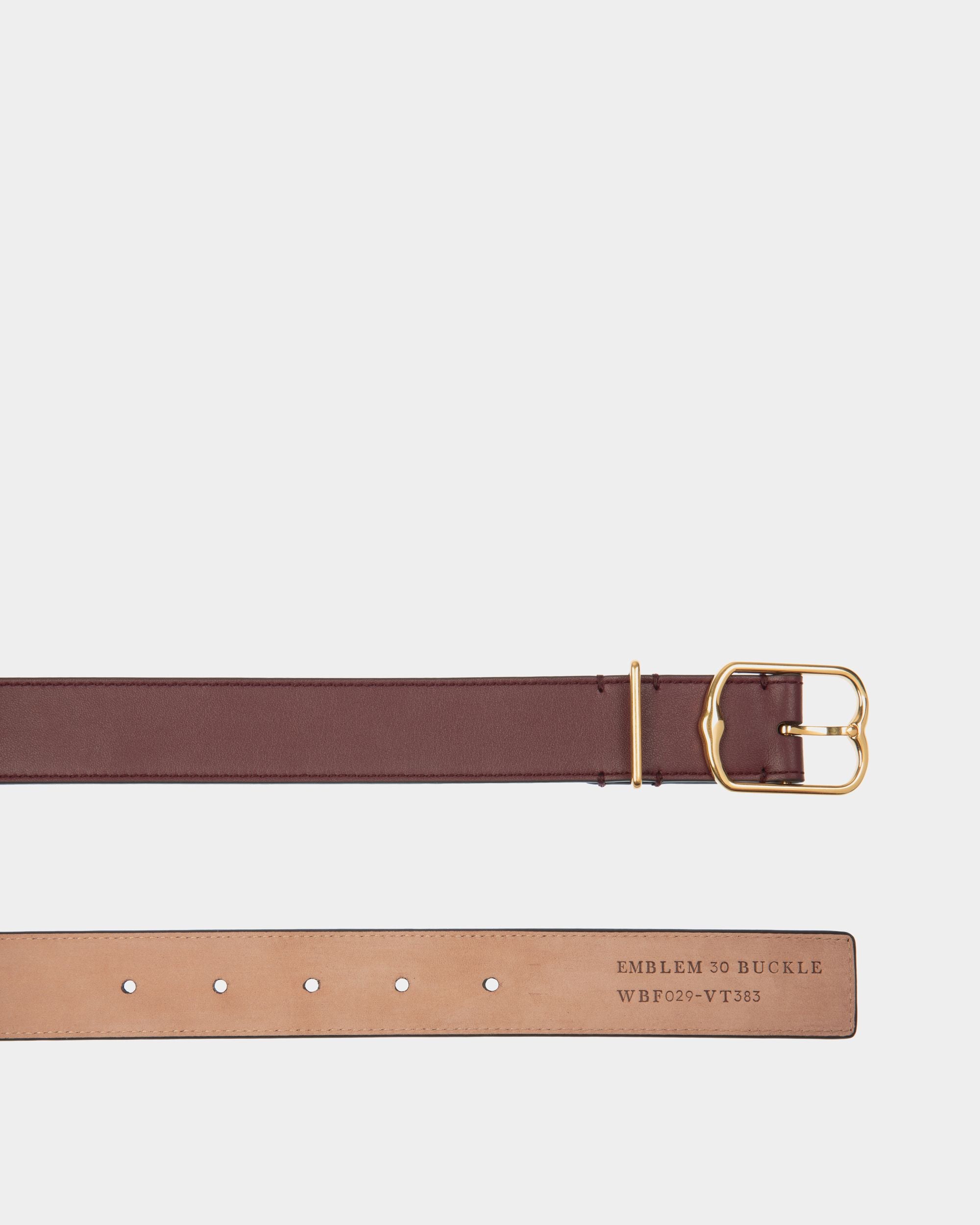 Ceinture Emblem 30 mm En Cuir Andorra - Femme - Bally - 02