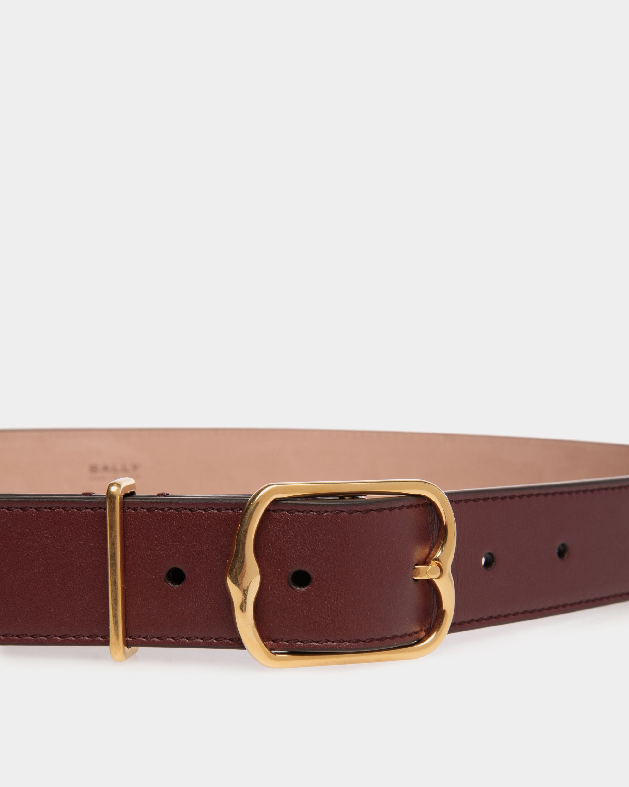 Ceinture Emblem 30 mm En Cuir Andorra - Femme - Bally - 03