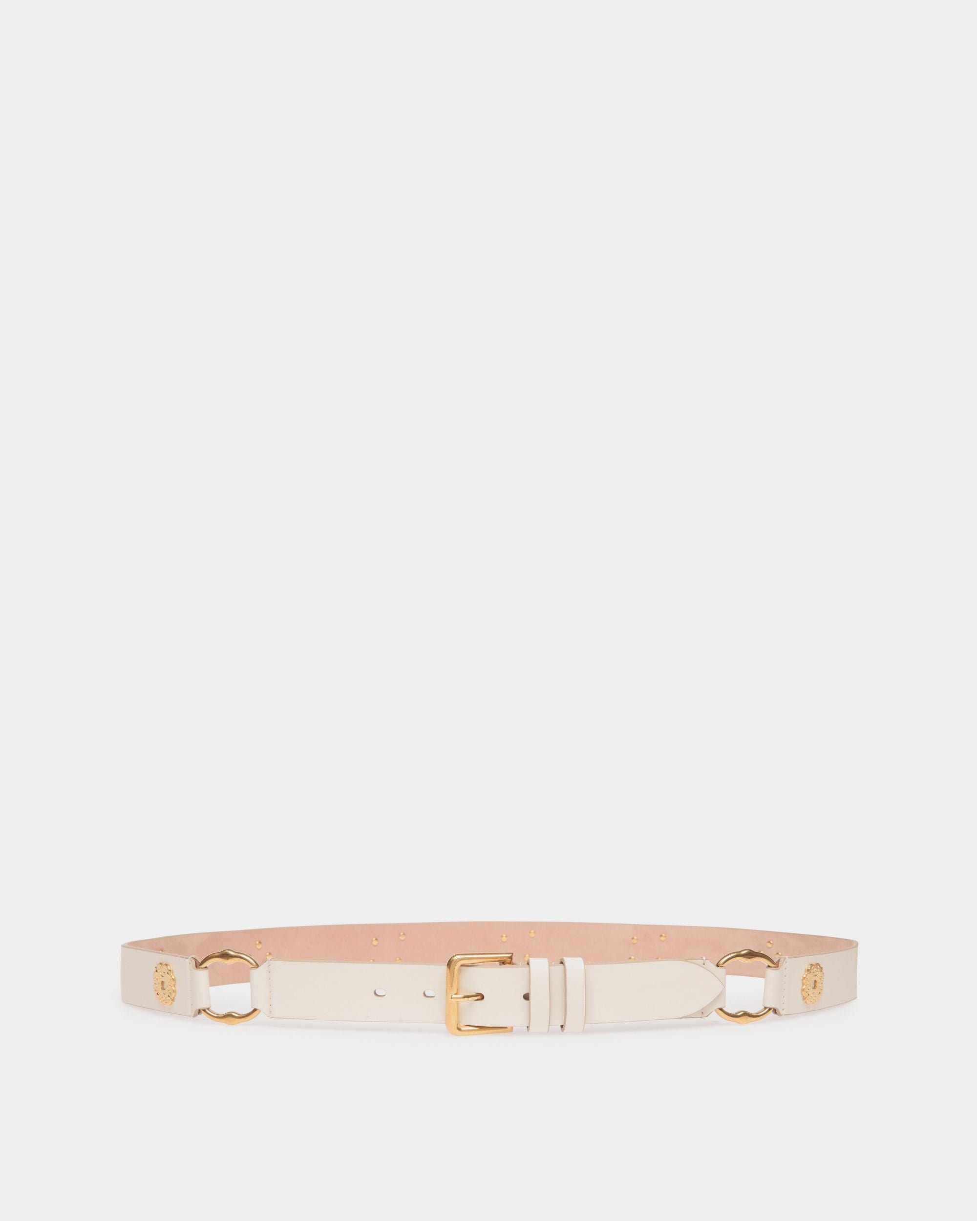 Ceinture Arkle 105 cm En Cuir Blanc - Femme - Bally - 01