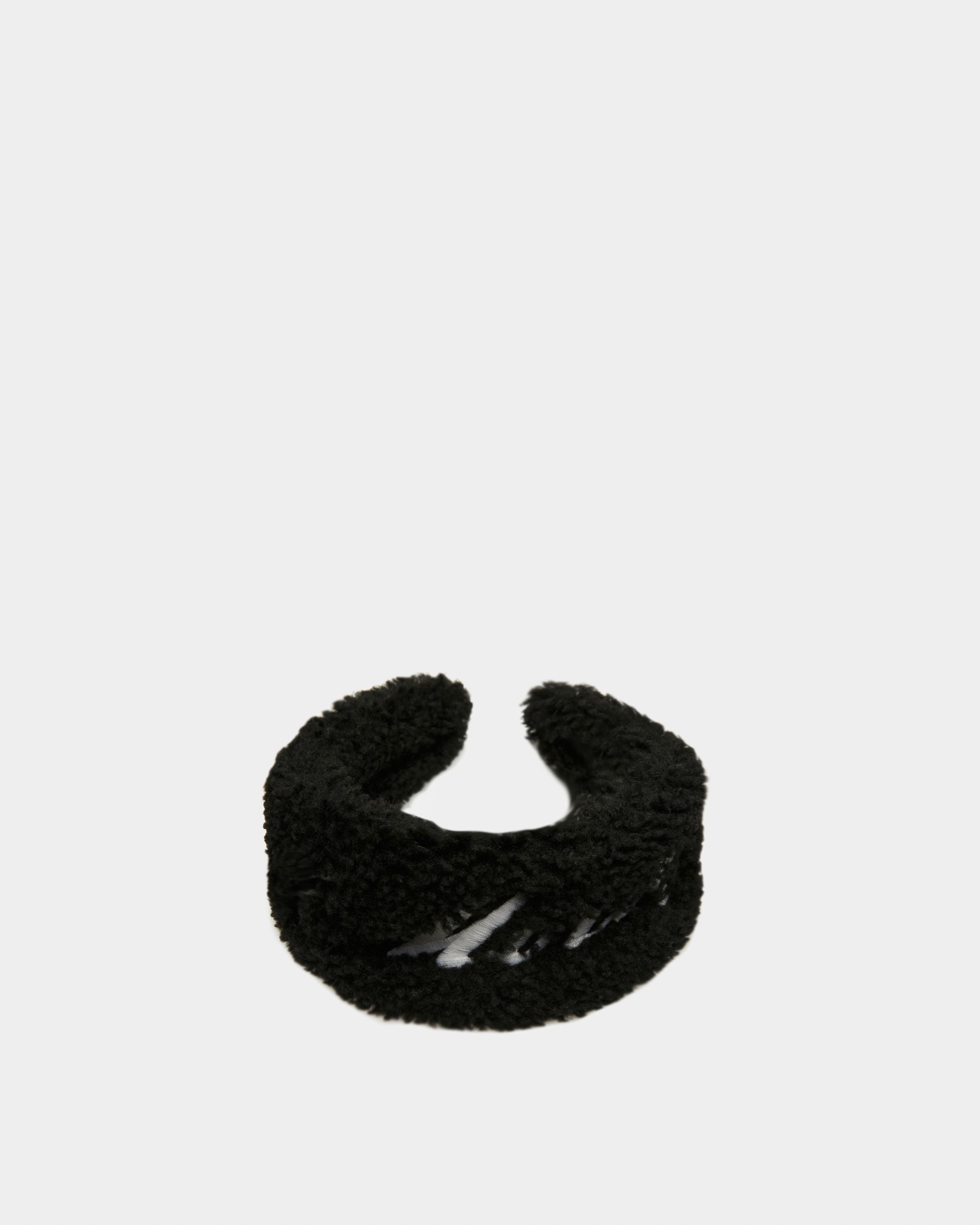 Bandeau En Mouton Retourné Noir - Femme - Bally - 02