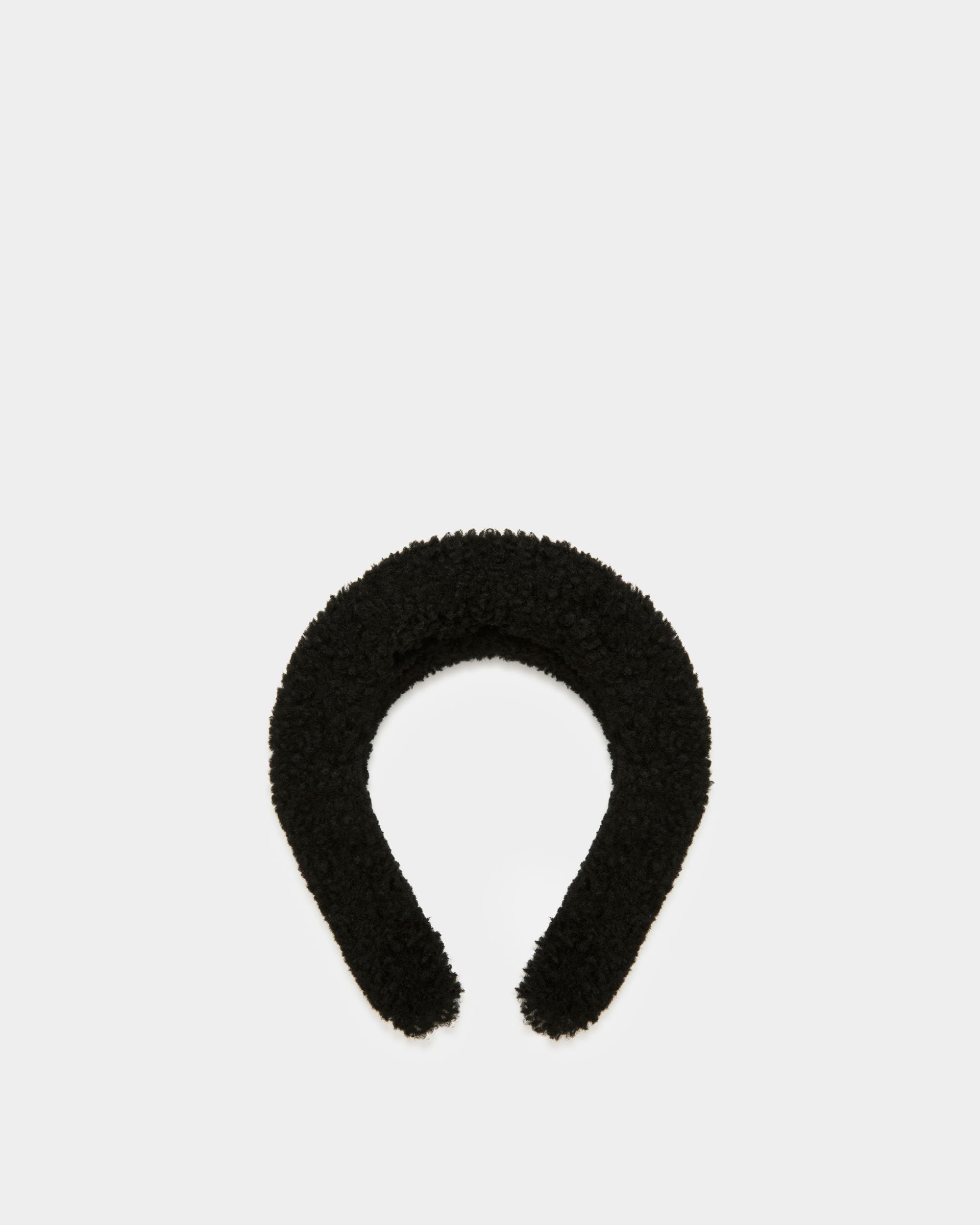 Bandeau En Mouton Retourné Noir - Femme - Bally - 03