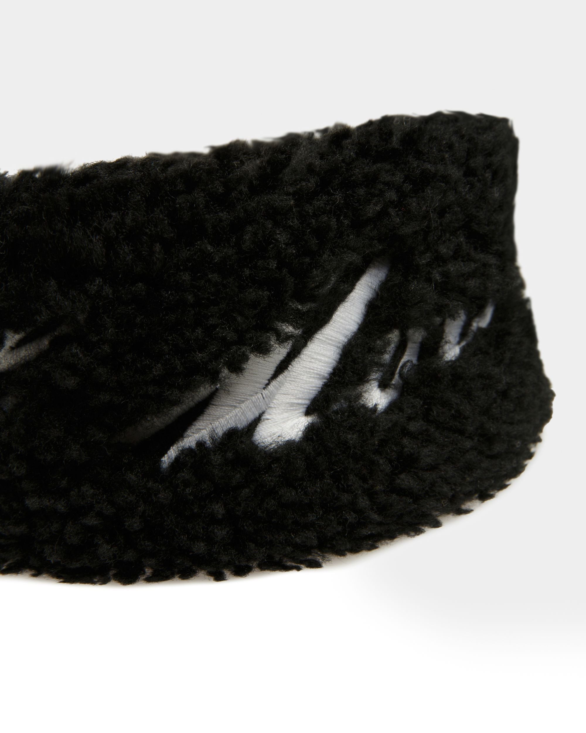Bandeau En Mouton Retourné Noir - Femme - Bally - 04