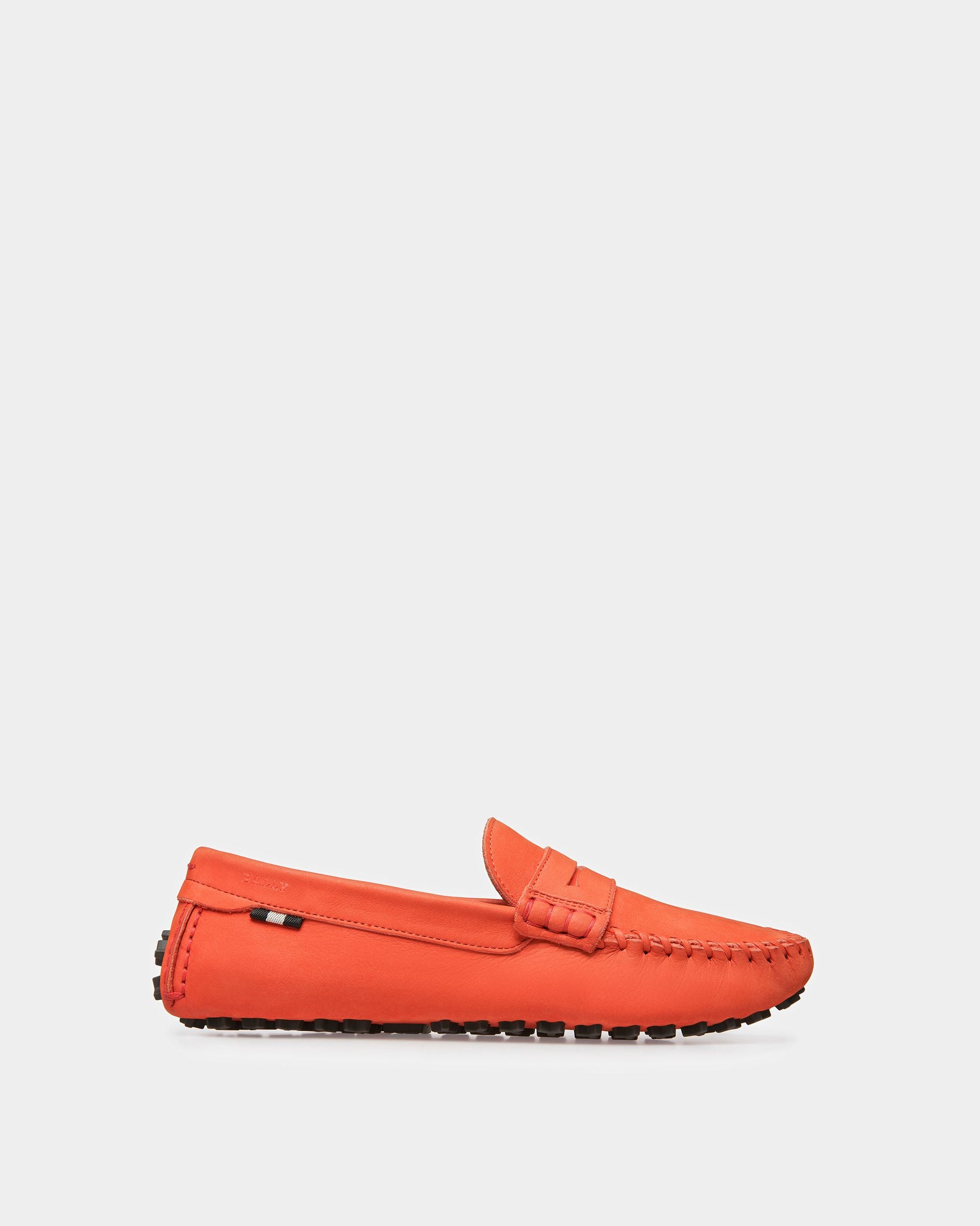 Lamby Chaussures De Conduite En Cuir Orange - Femme - Bally - 01
