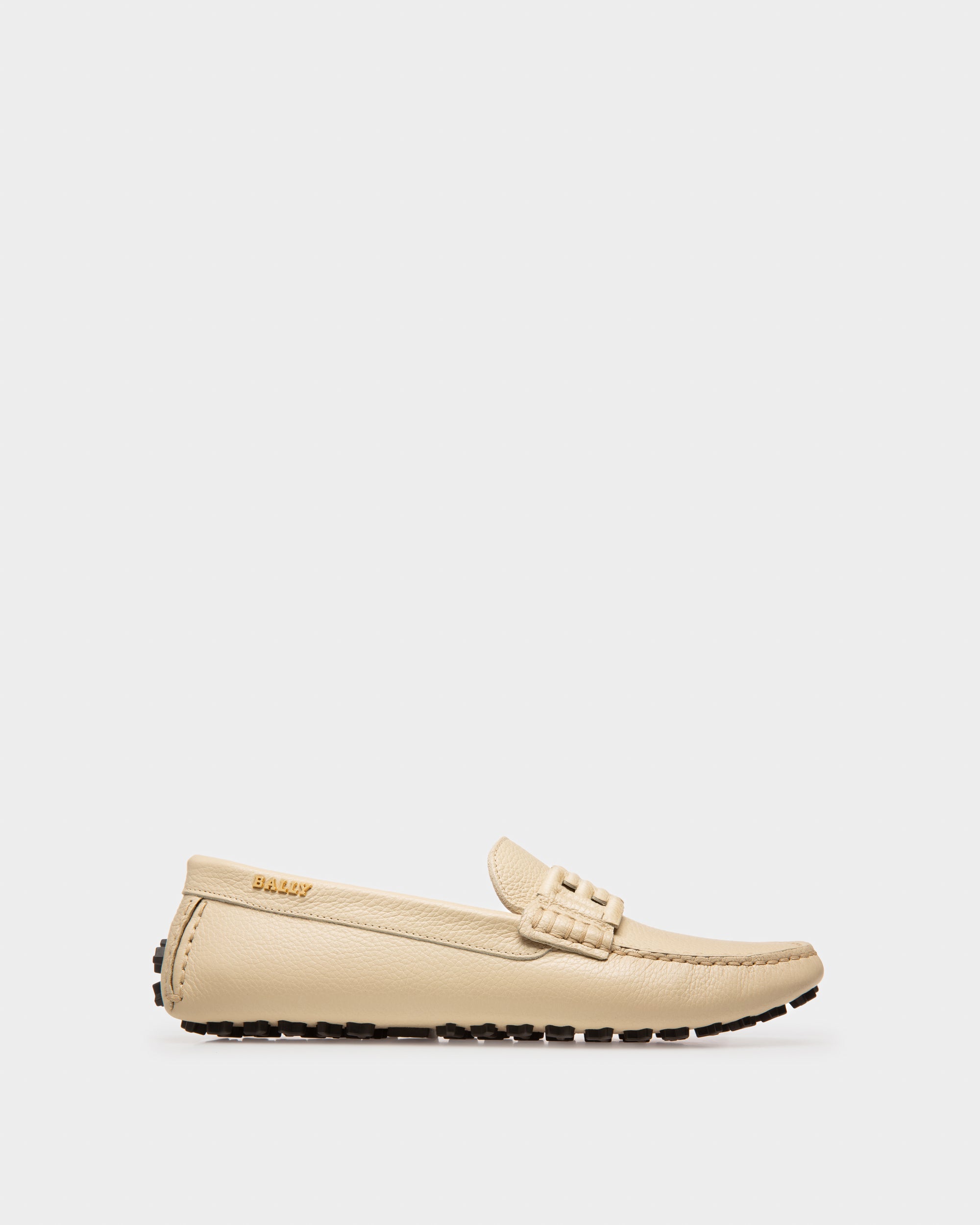 Leyla Drivers En Cuir Beige - Femme - Bally - 01