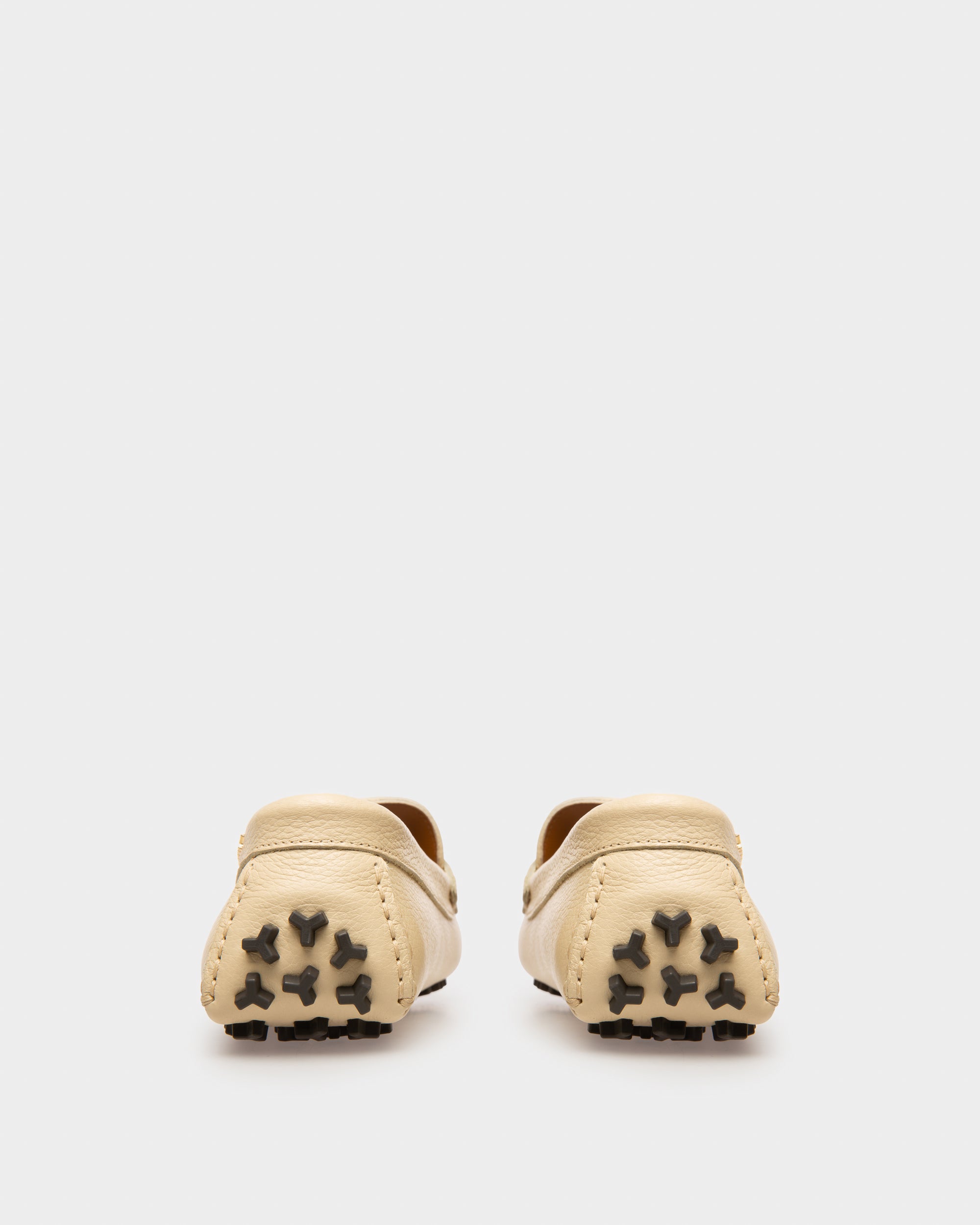 Leyla Drivers En Cuir Beige - Femme - Bally - 04