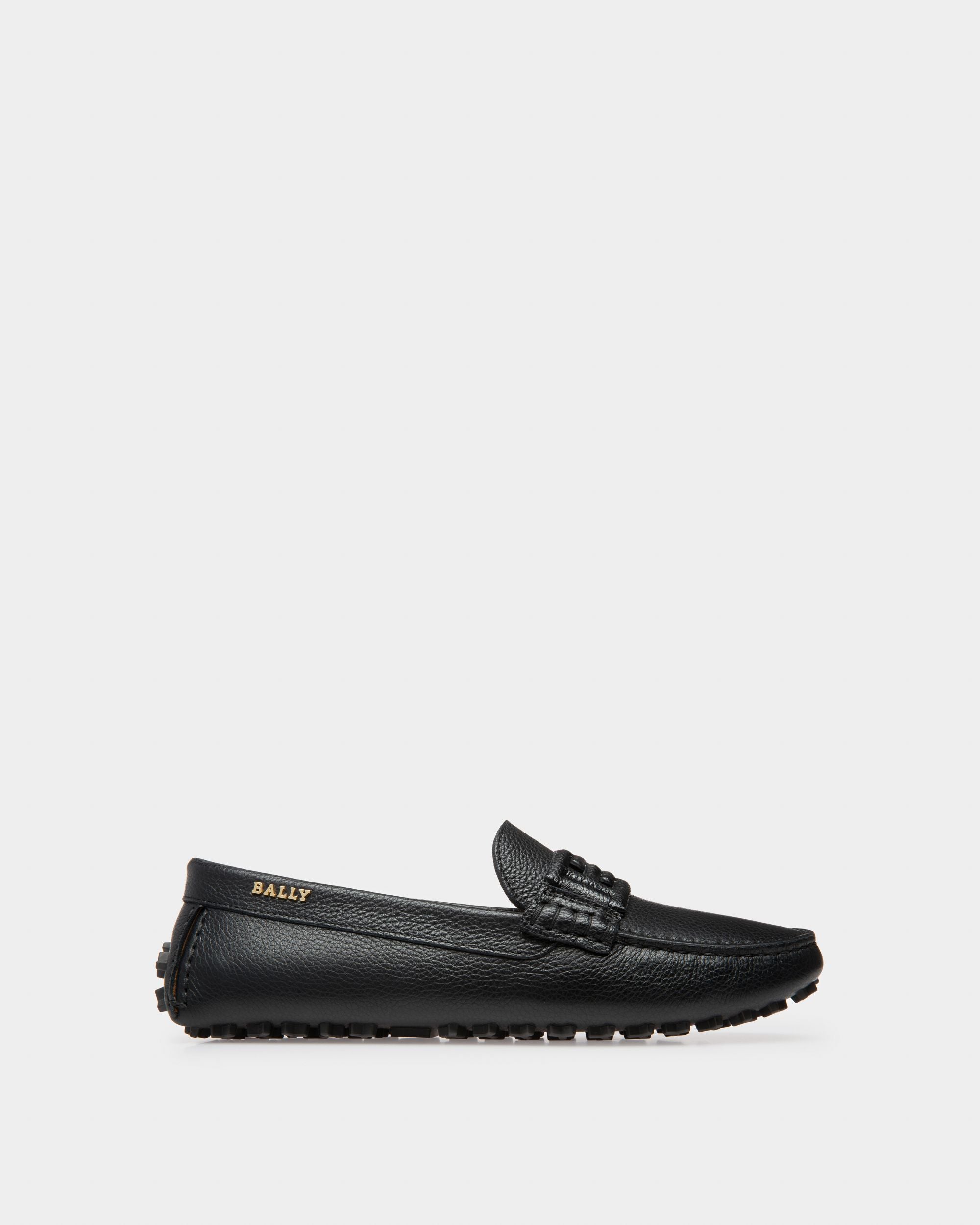 Leyla Drivers En Cuir Noir - Femme - Bally - 01