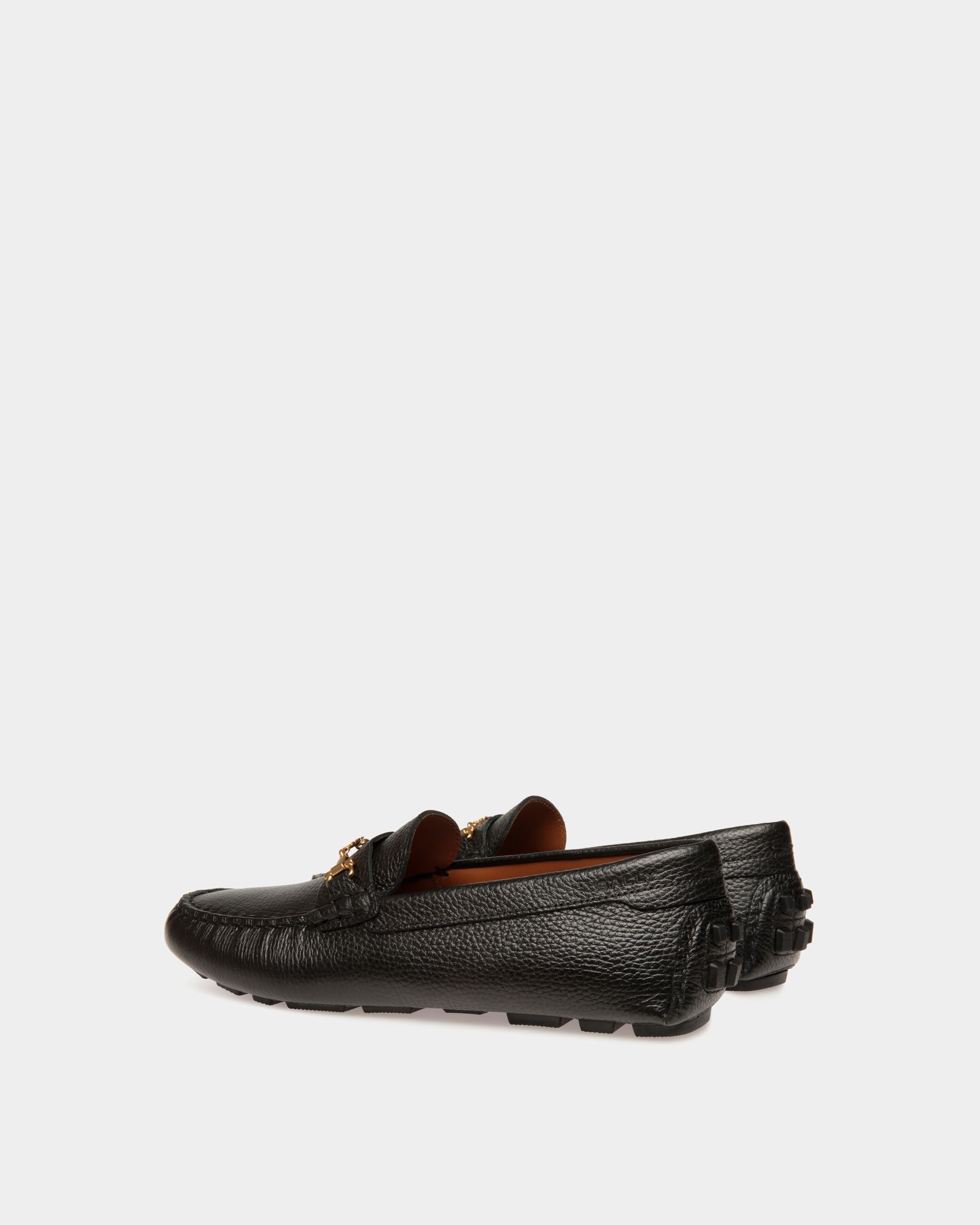 Chaussure Driver Kerbs En Cuir Grainé Noir - Femme - Bally - 04
