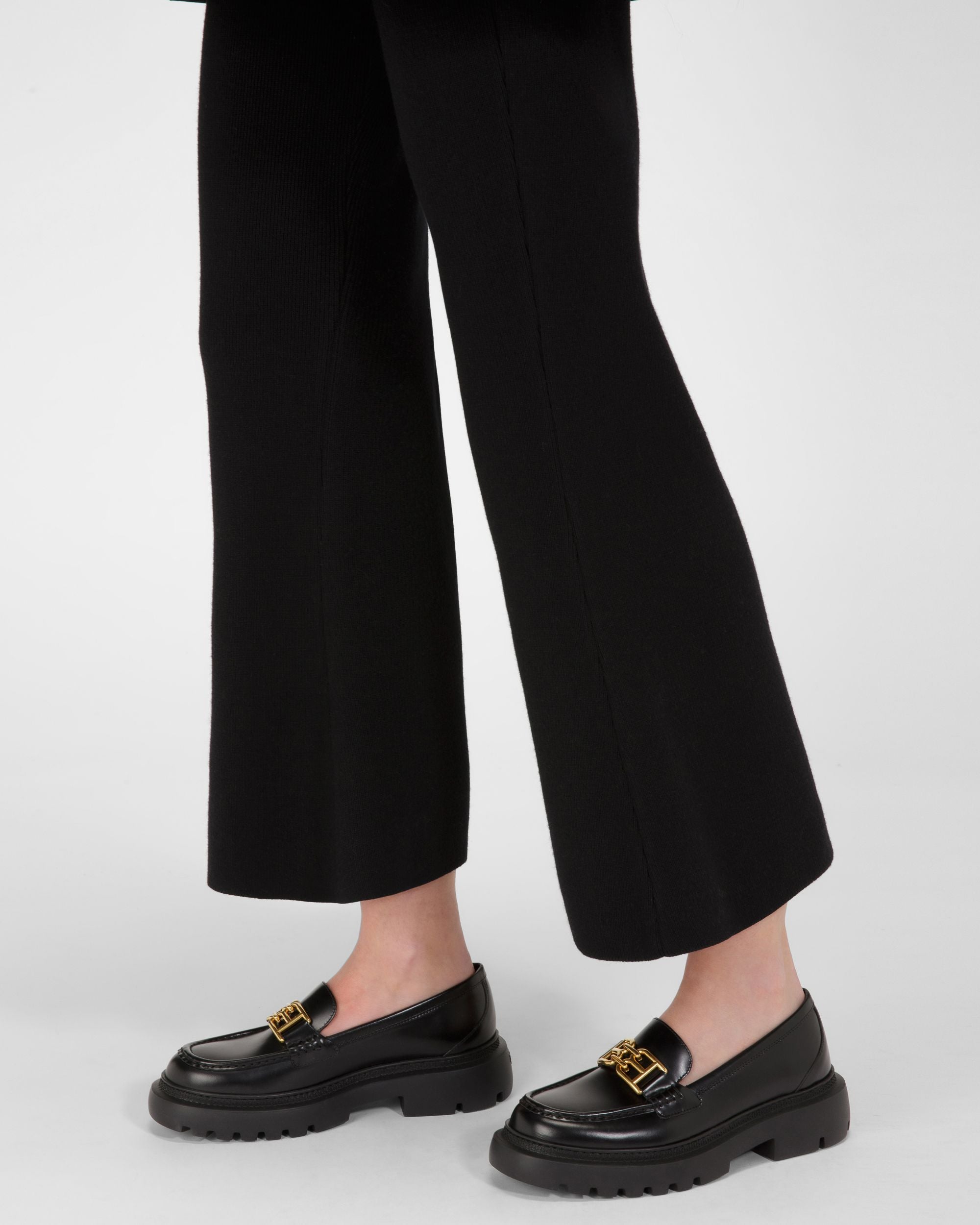 Gioia Mocassins En Cuir Noir - Femme - Bally - 02