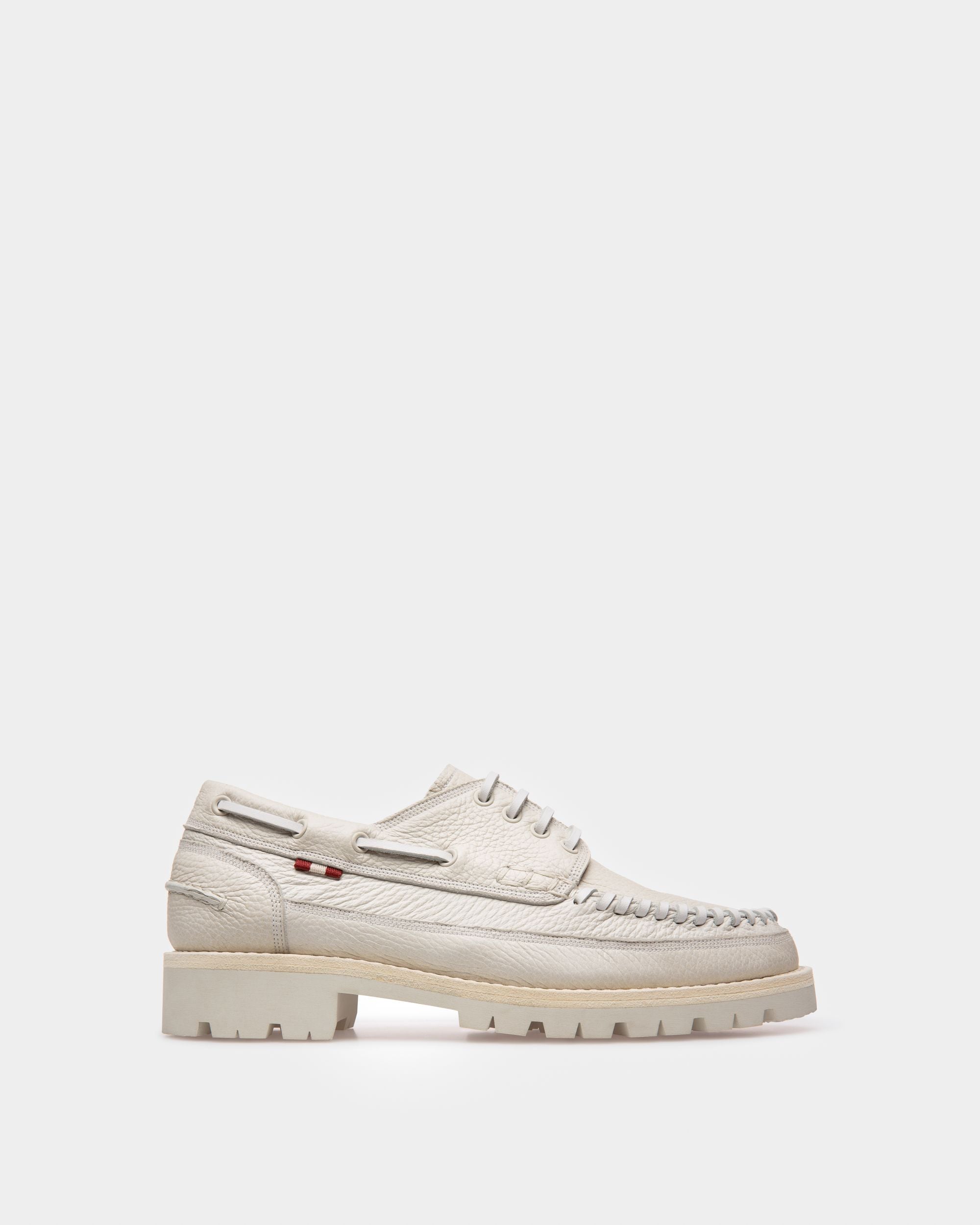 Trendal Derbies En Cuir Blanc Cassé - Femme - Bally - 01