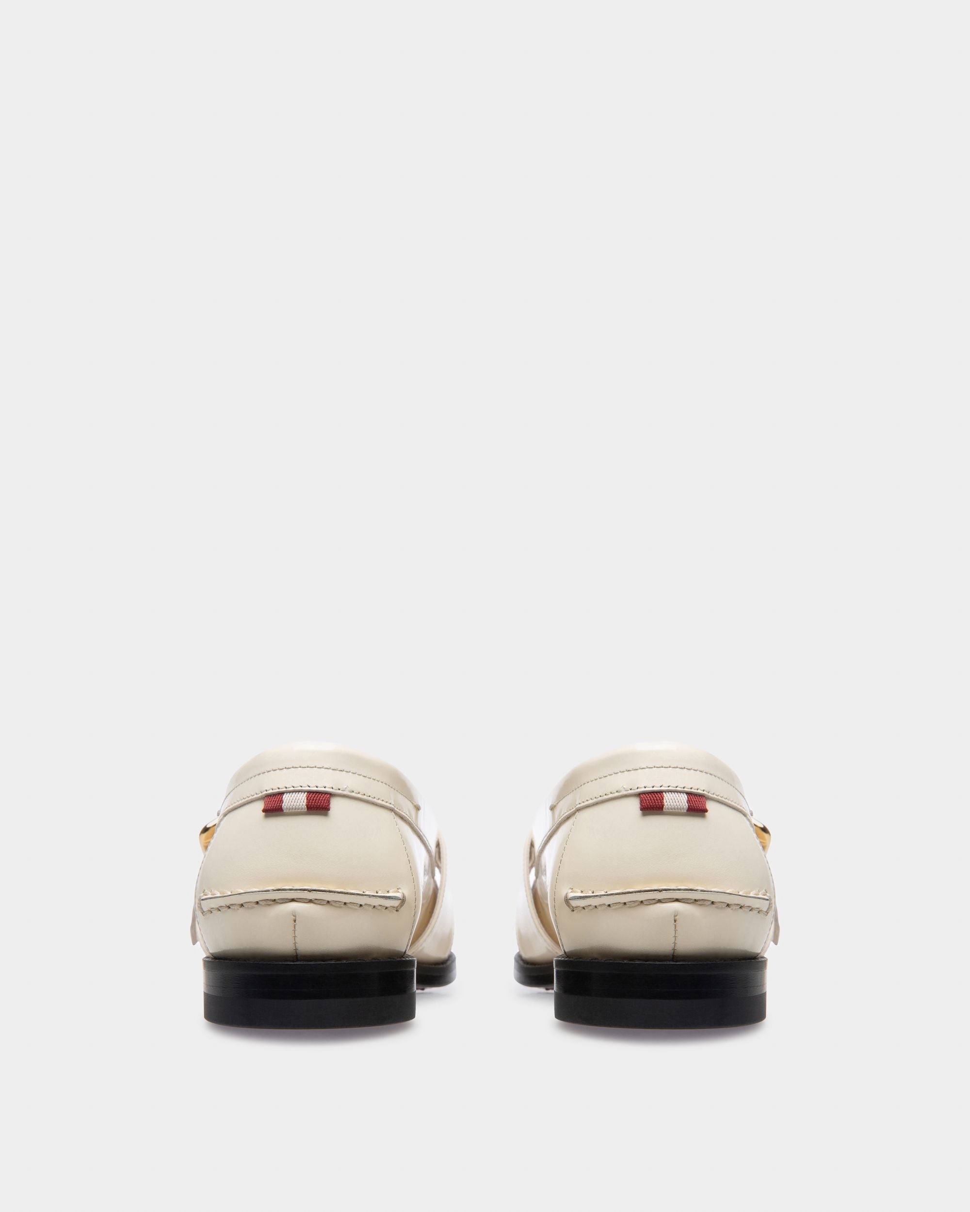 Calya Mocassins En Cuir Ivoire - Femme - Bally - 04