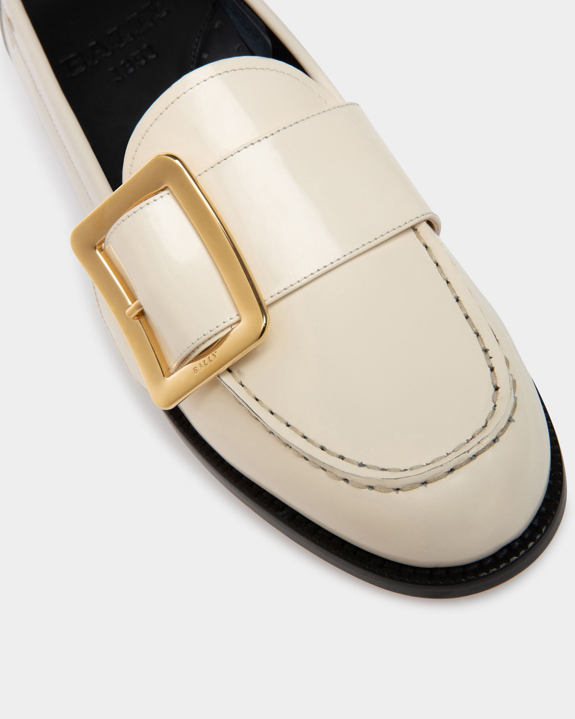 Calya Mocassins En Cuir Ivoire - Femme - Bally - 06