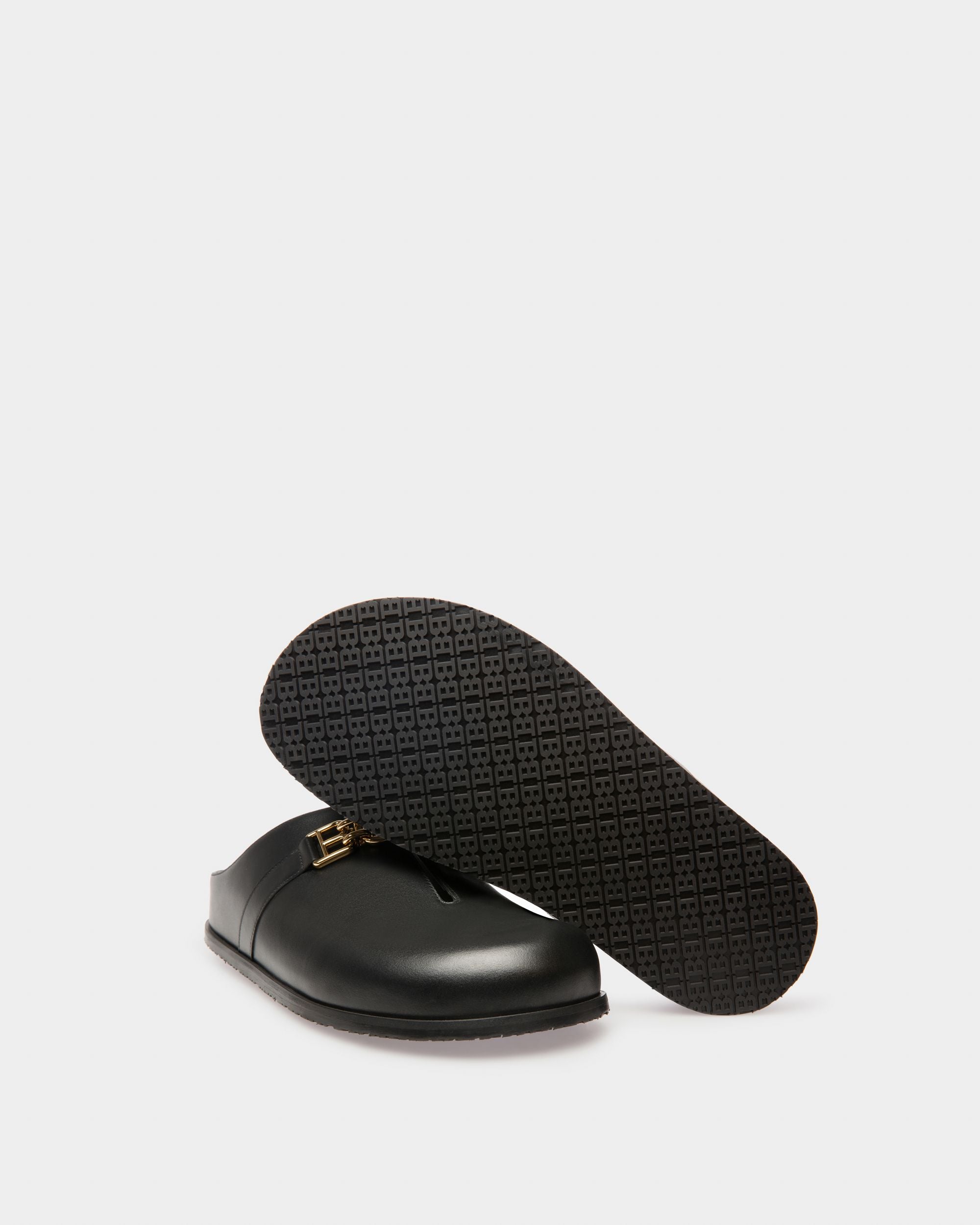Francine Mules En Cuir Noir - Femme - Bally - 05