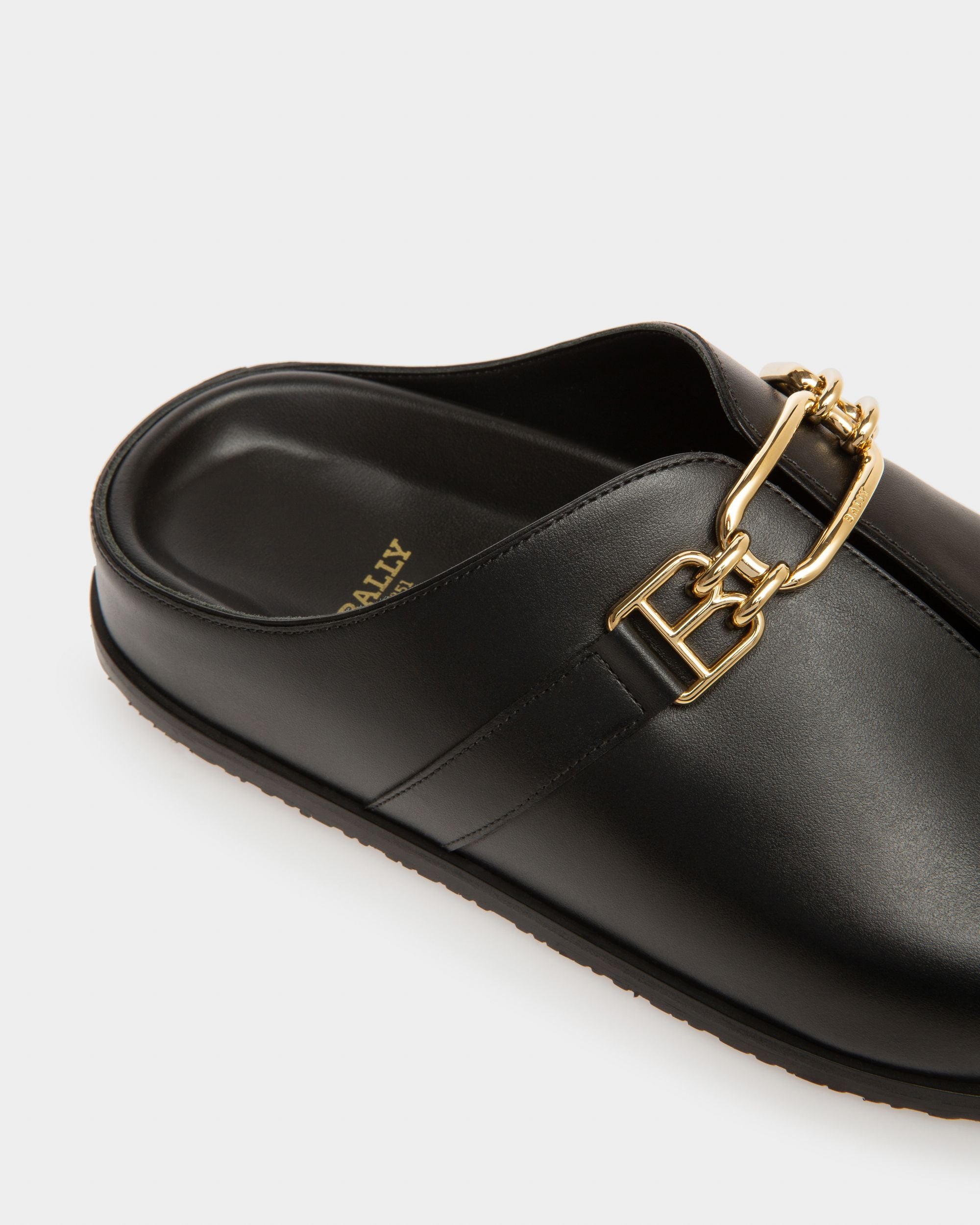Francine Mules En Cuir Noir - Femme - Bally - 06
