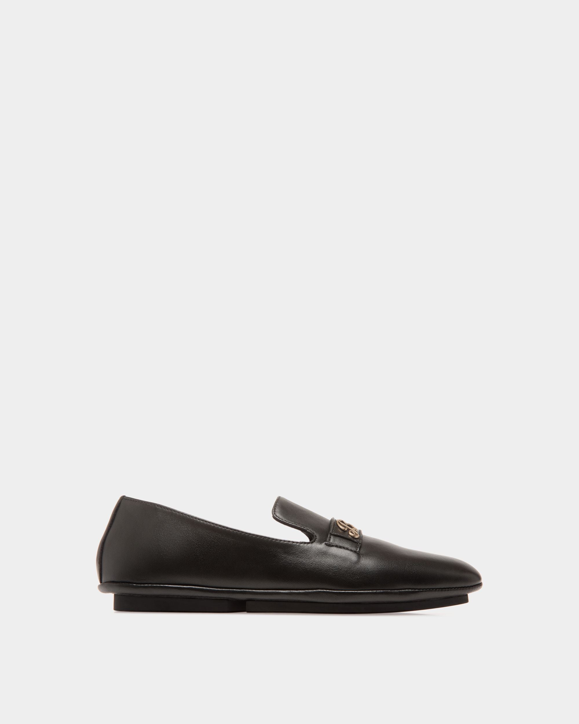 Slipper En Cuir Noir - Femme - Bally - 01