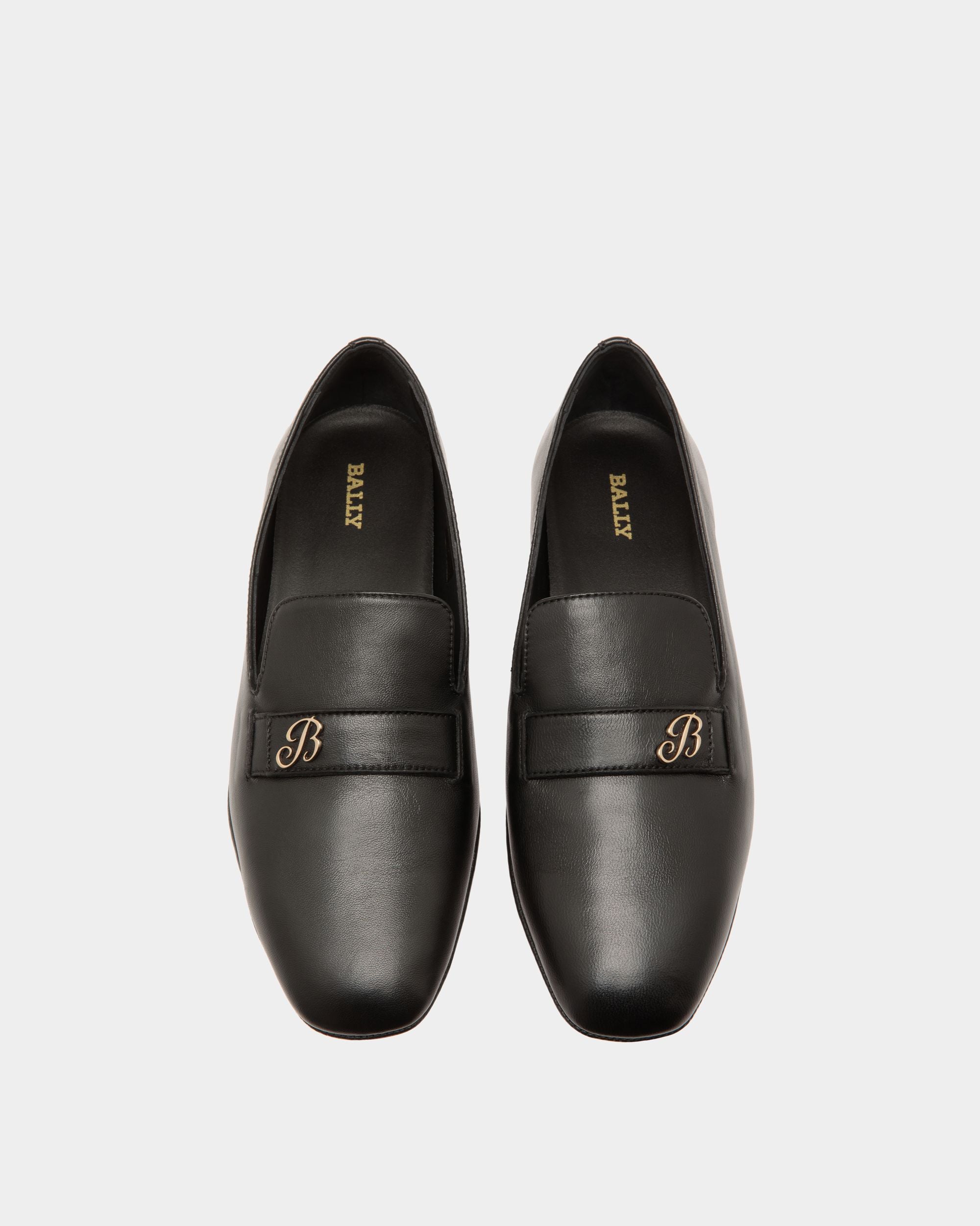 Slipper En Cuir Noir - Femme - Bally - 04