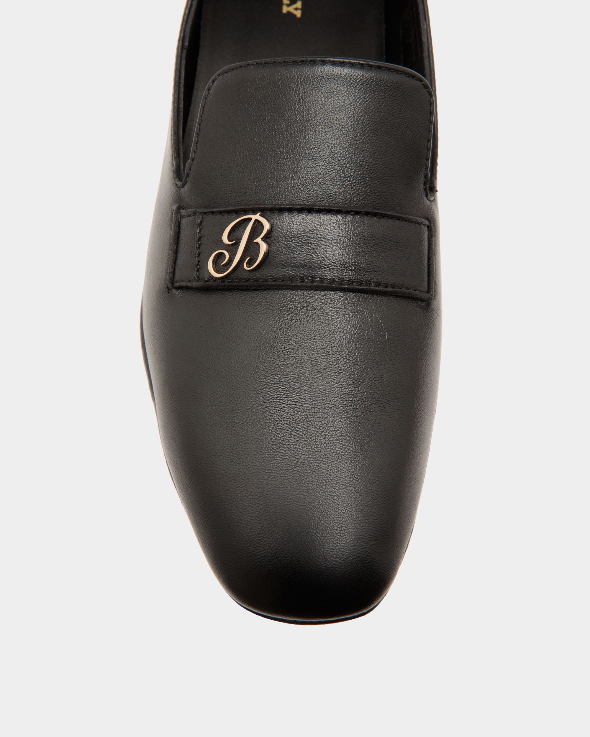 Slipper En Cuir Noir - Femme - Bally - 05