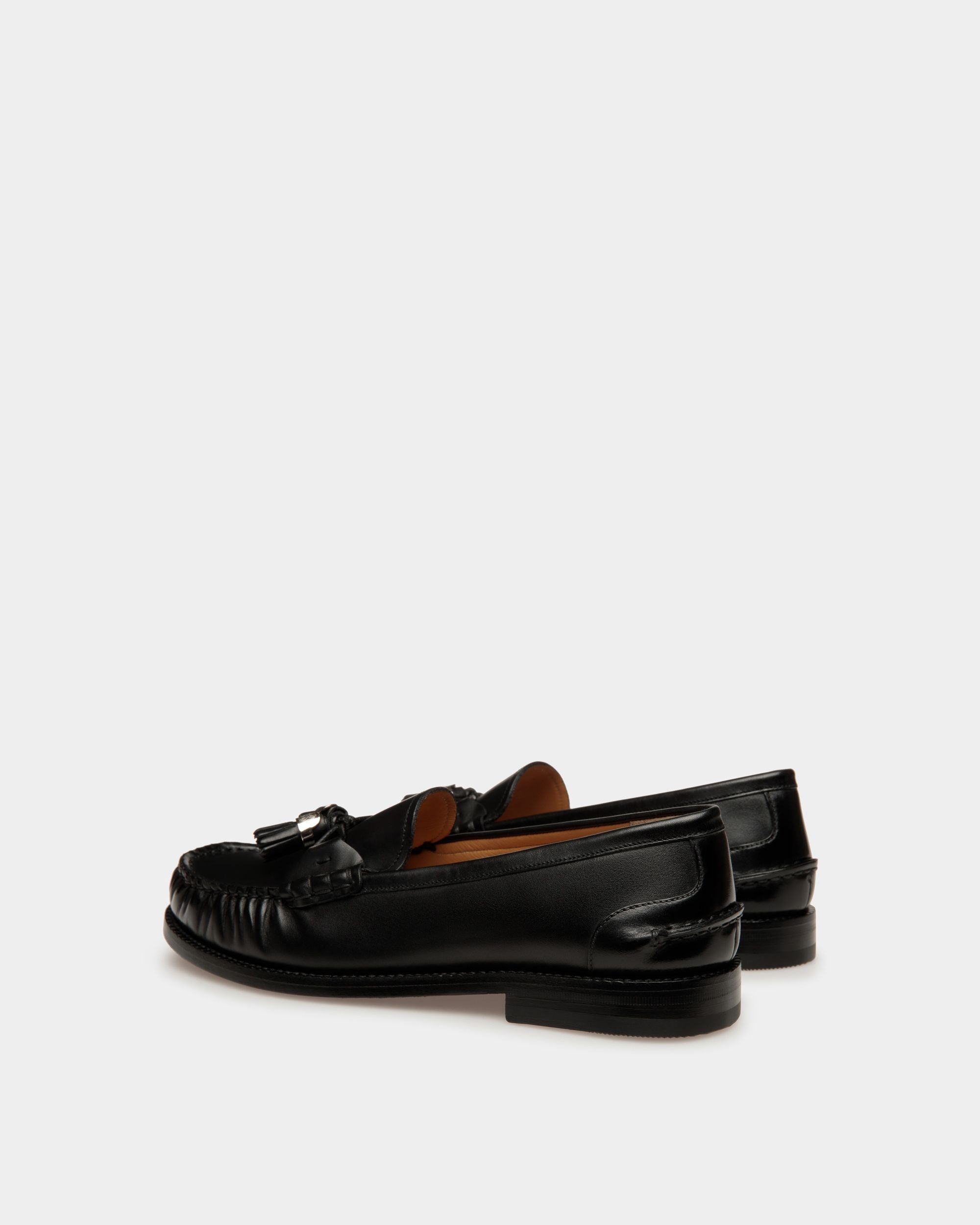 Mocassins Rome En cuir noir - Femme - Bally - 03