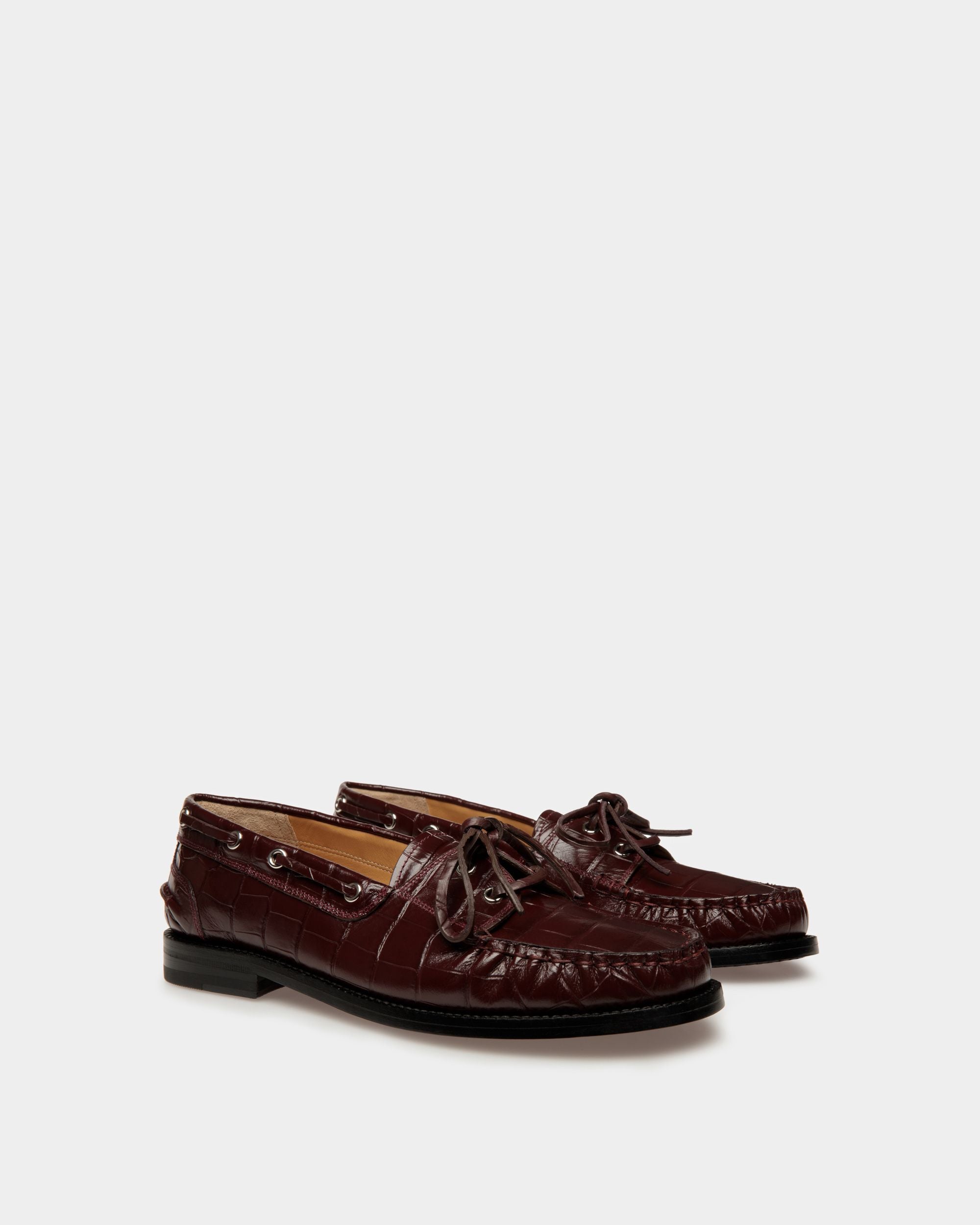 Mocassins Rome En cuir chablis - Femme - Bally - 02