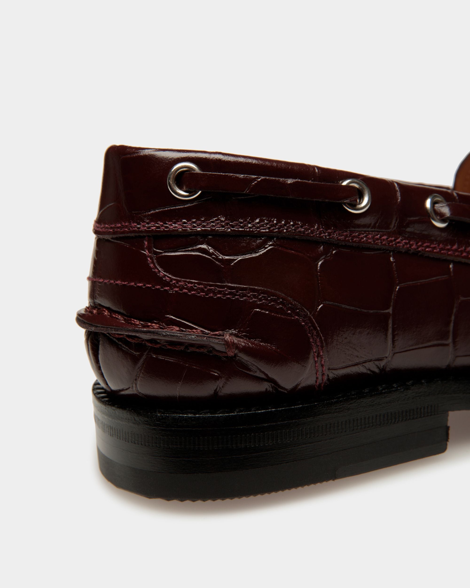 Mocassins Rome En cuir chablis - Femme - Bally - 04