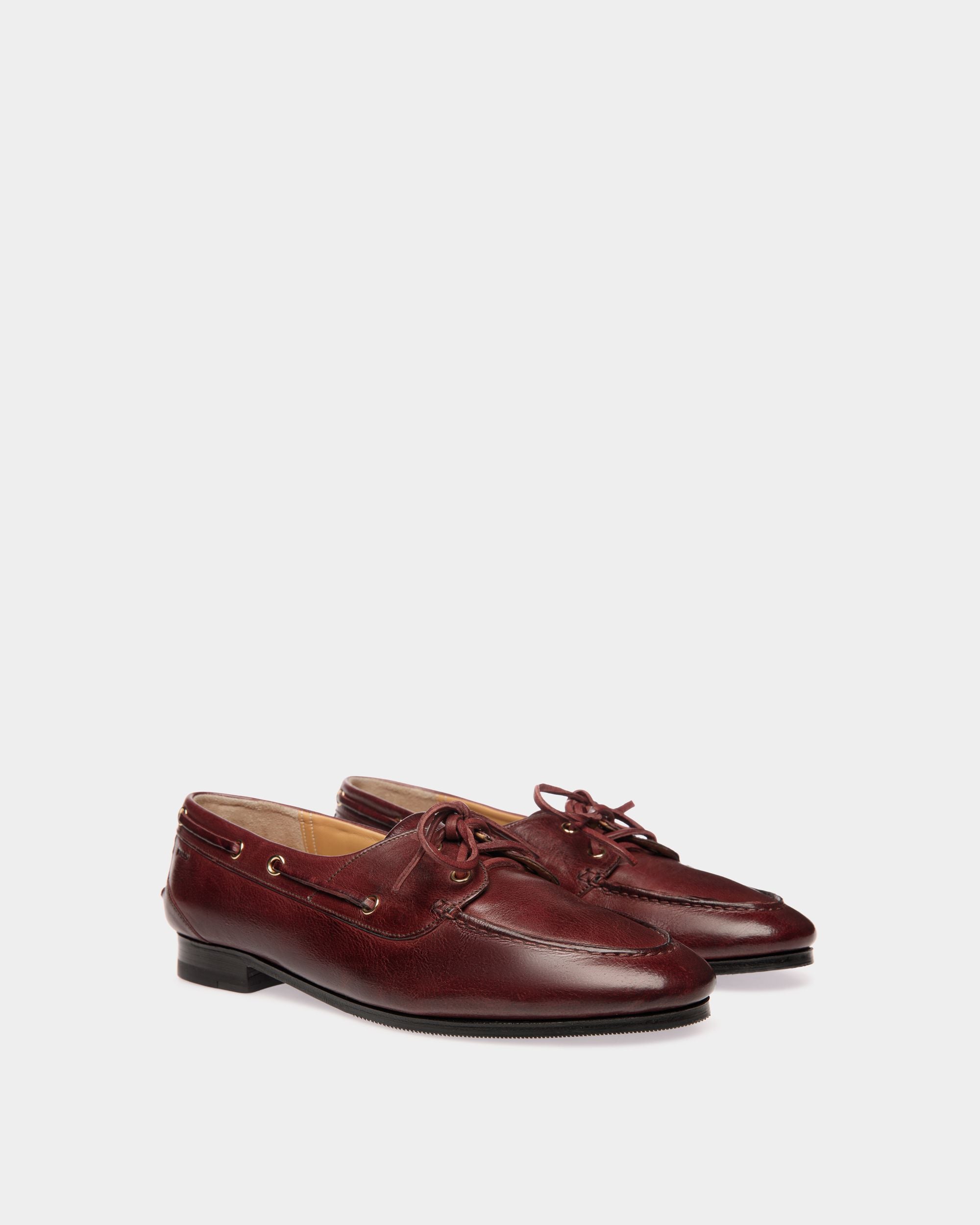 Mocassin Plume En Cuir Andorra - Femme - Bally - 02
