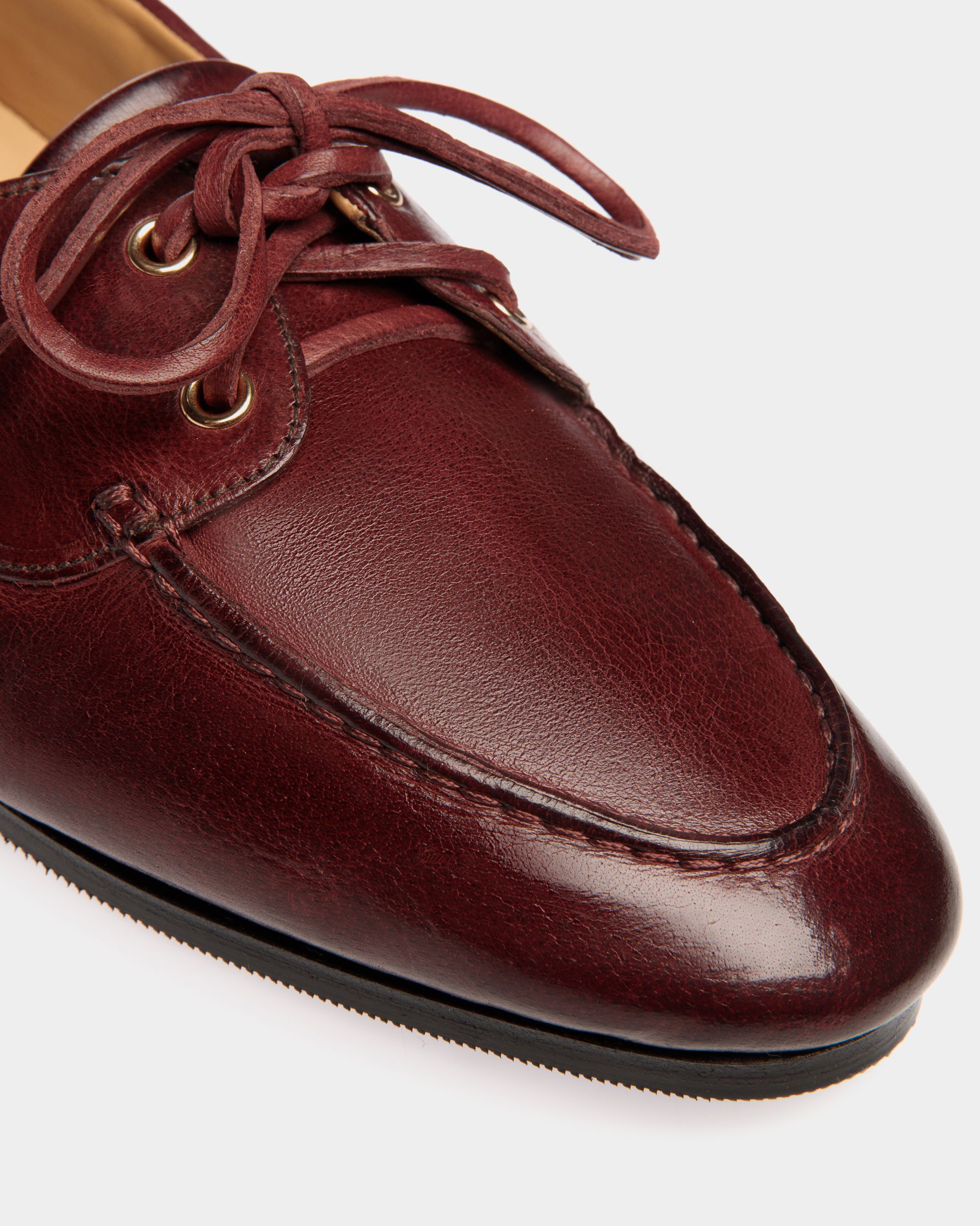Mocassin Plume En Cuir Andorra - Femme - Bally - 04