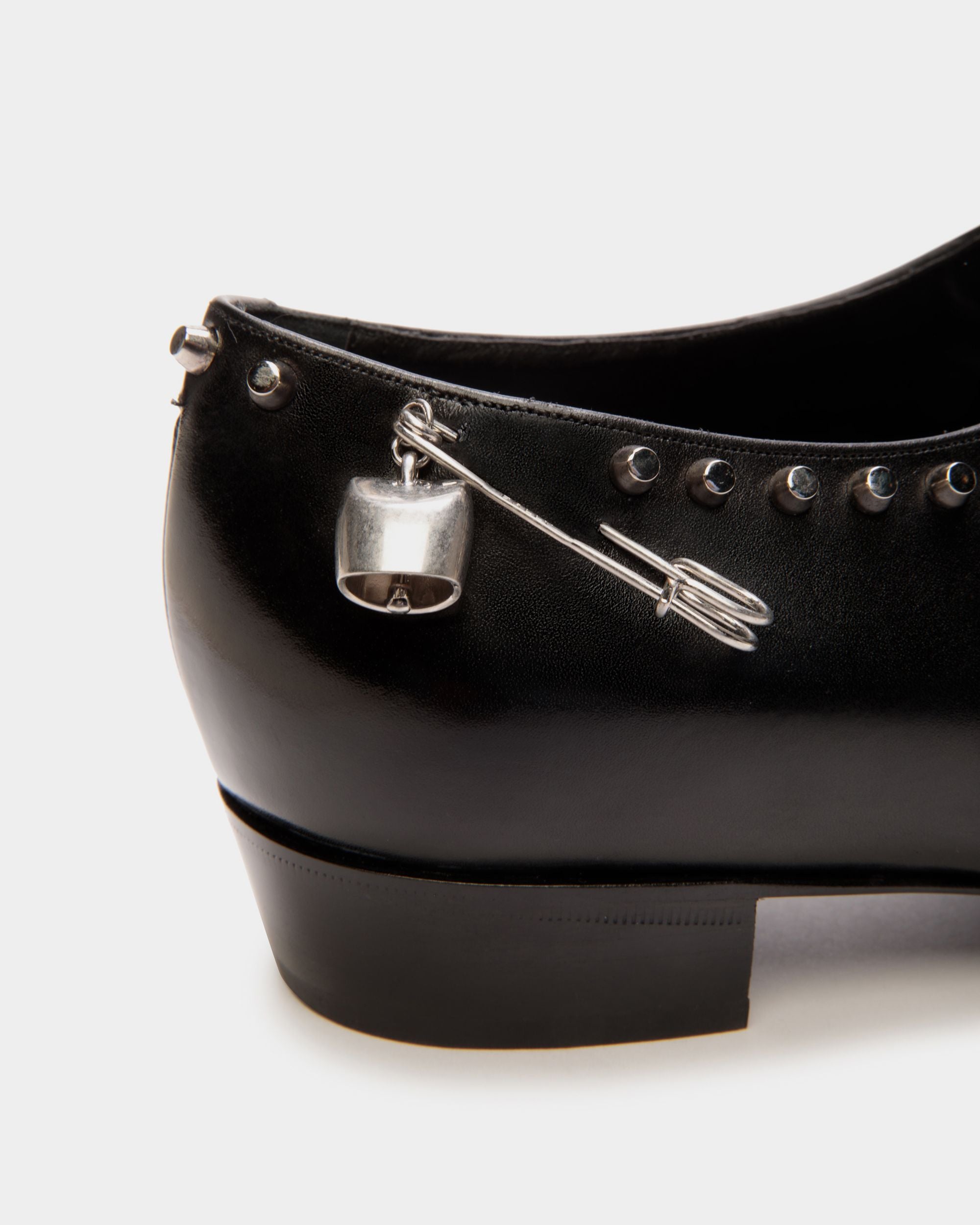 Baby Glendale En Cuir Noir Avec Clous - Femme - Bally - 05