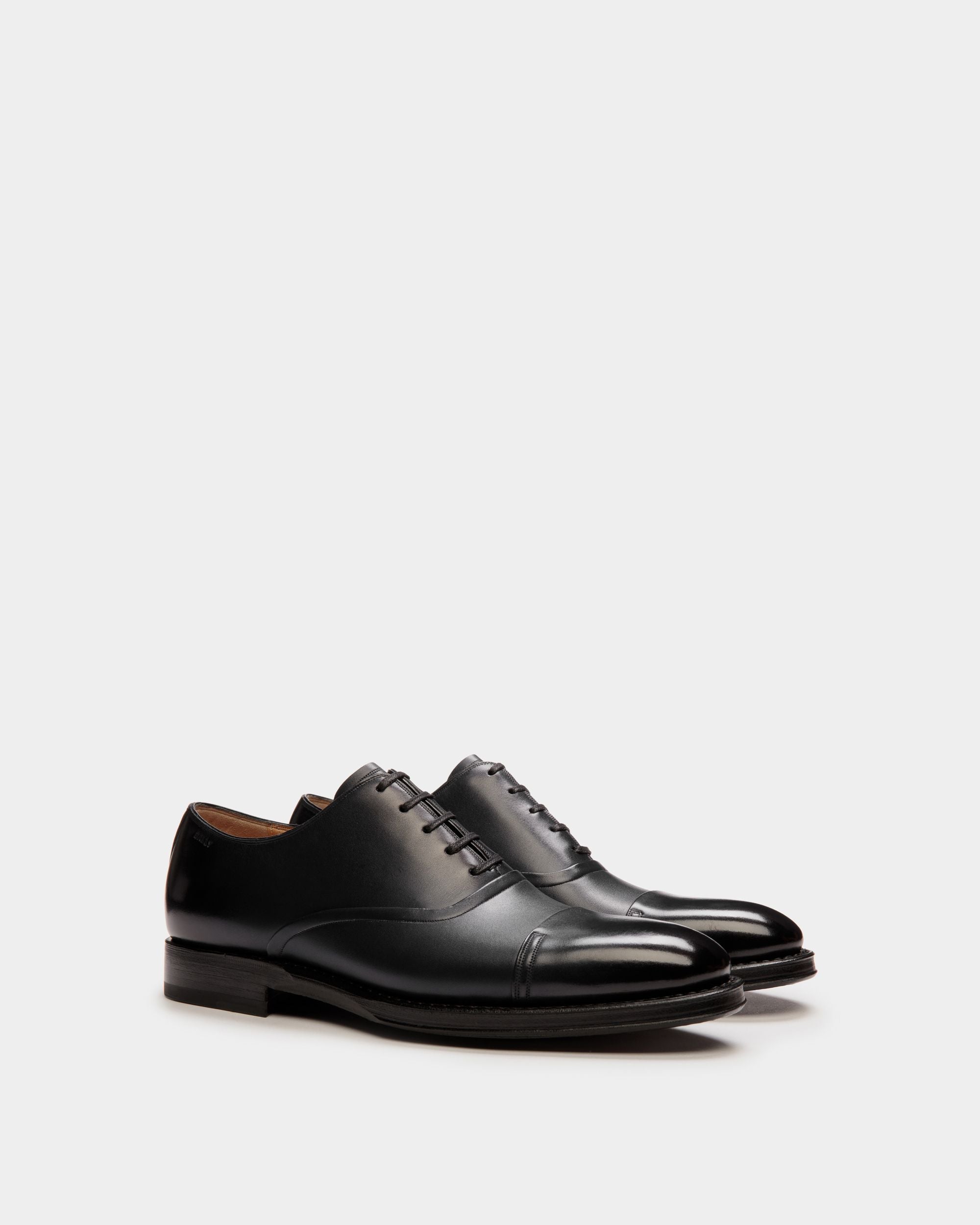 Richelieu Scribe Un En Cuir Noir - Femme - Bally - 03