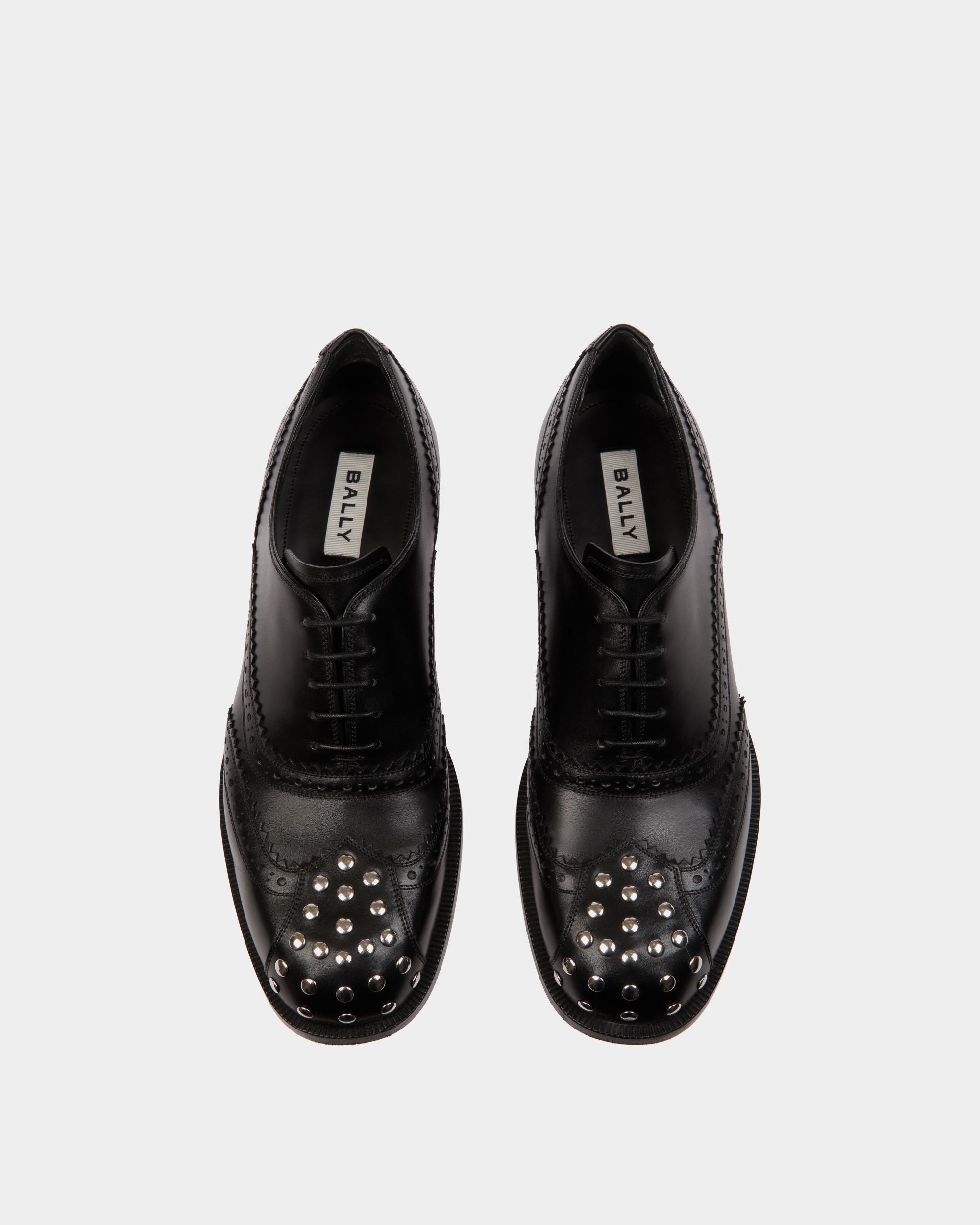 Richelieu Spiegel En Cuir Noir - Femme - Bally - 05