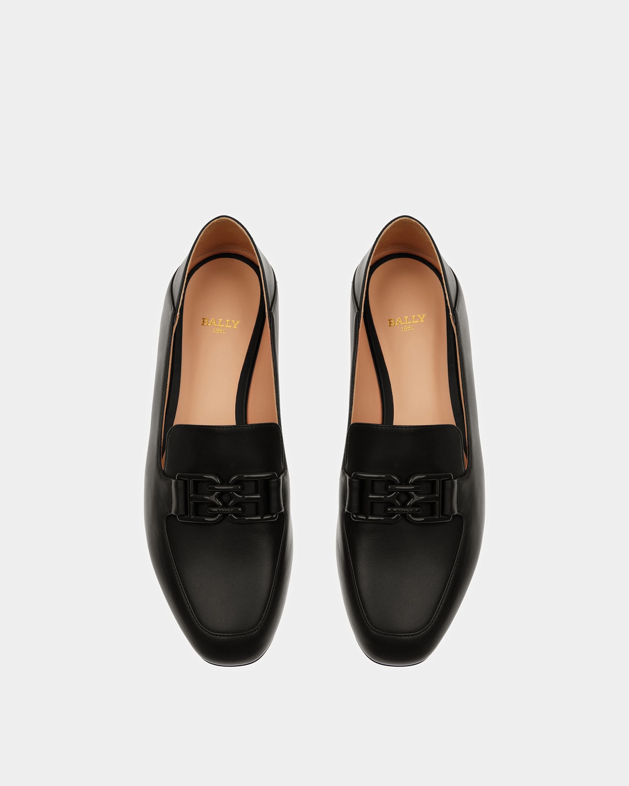 Ellah Mocassins En Cuir Noir - Femme - Bally - 02