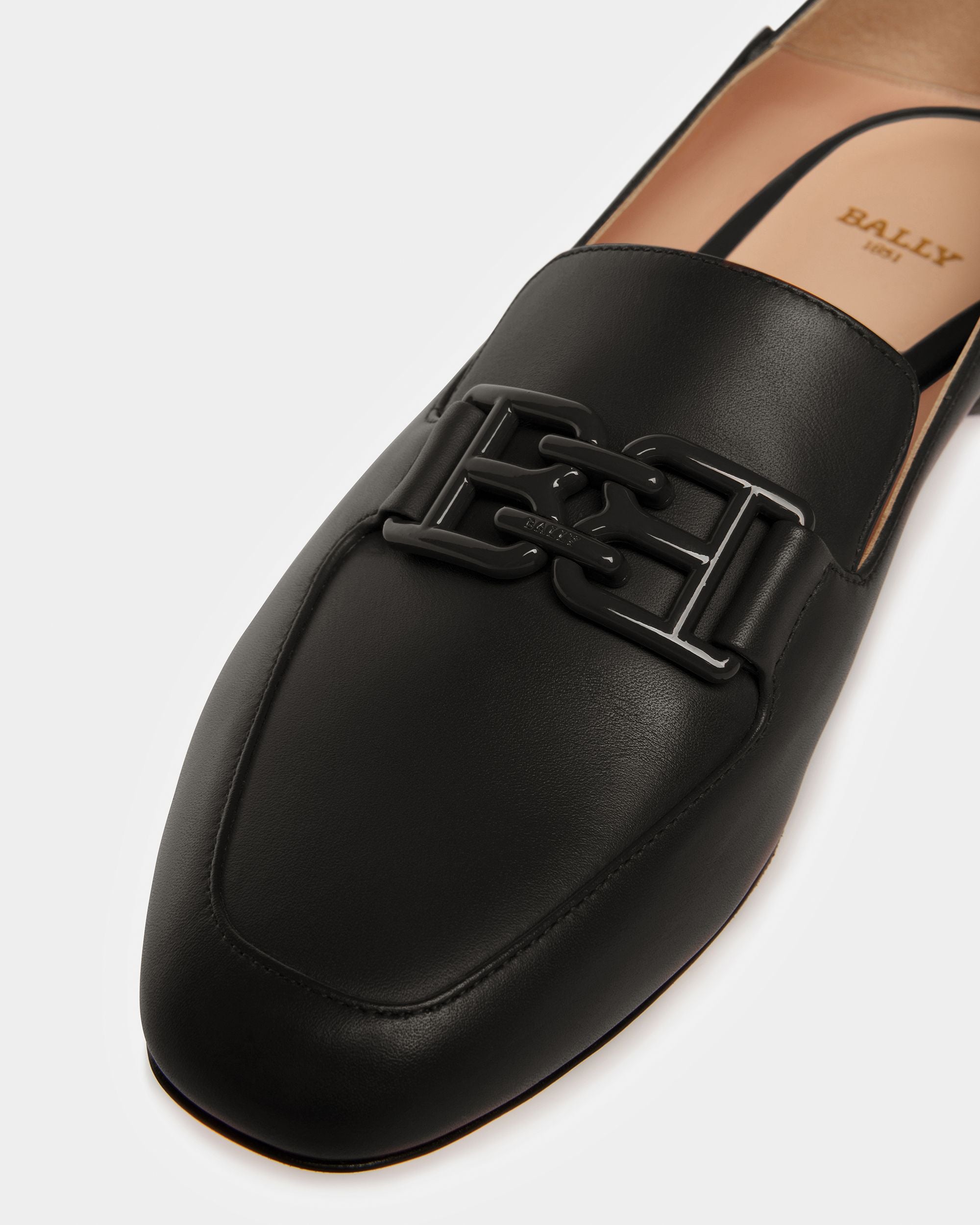 Ellah Mocassins En Cuir Noir - Femme - Bally - 04