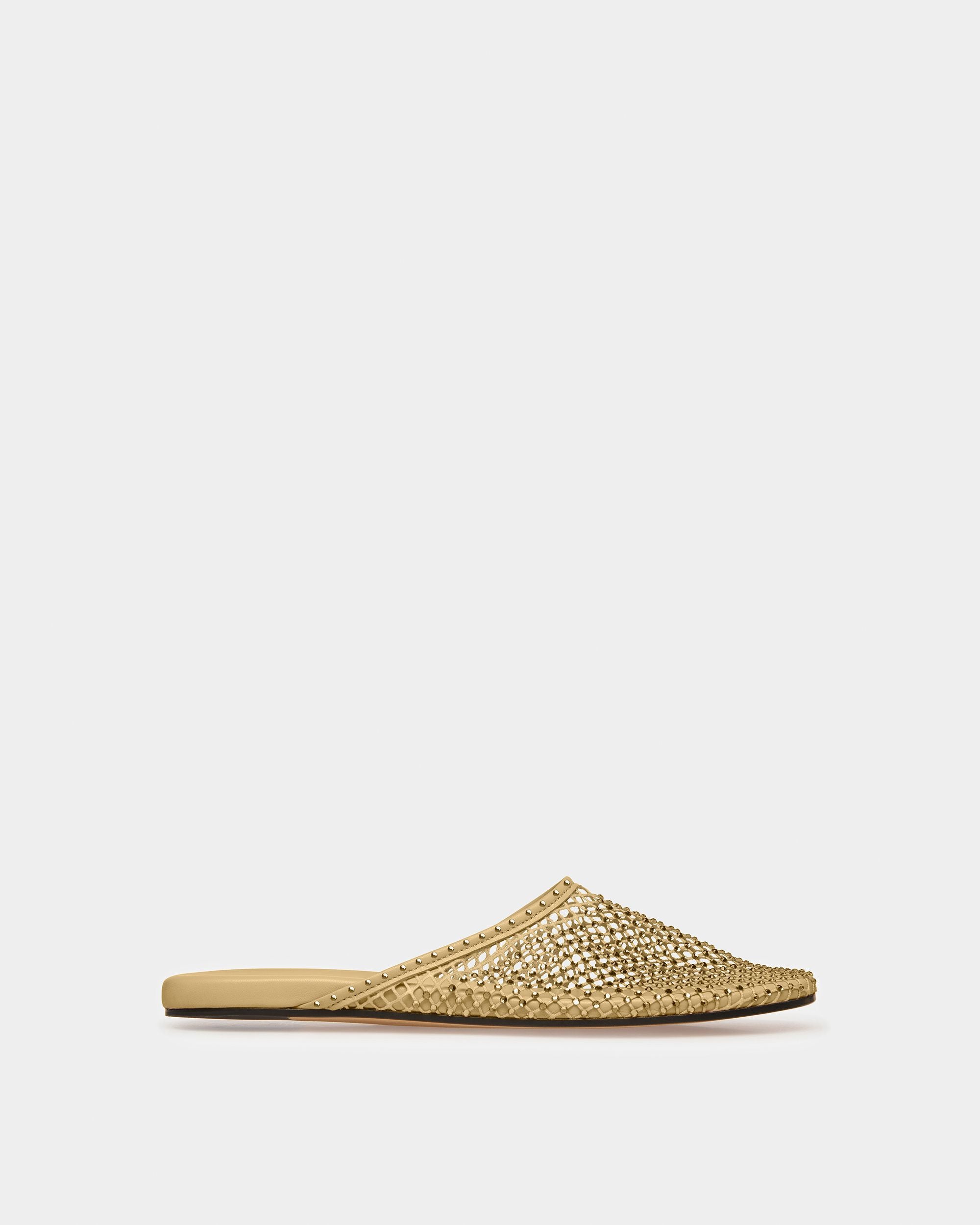 Slippers Crystal Fishnet En Mesh Cristal - Femme - Bally - 01
