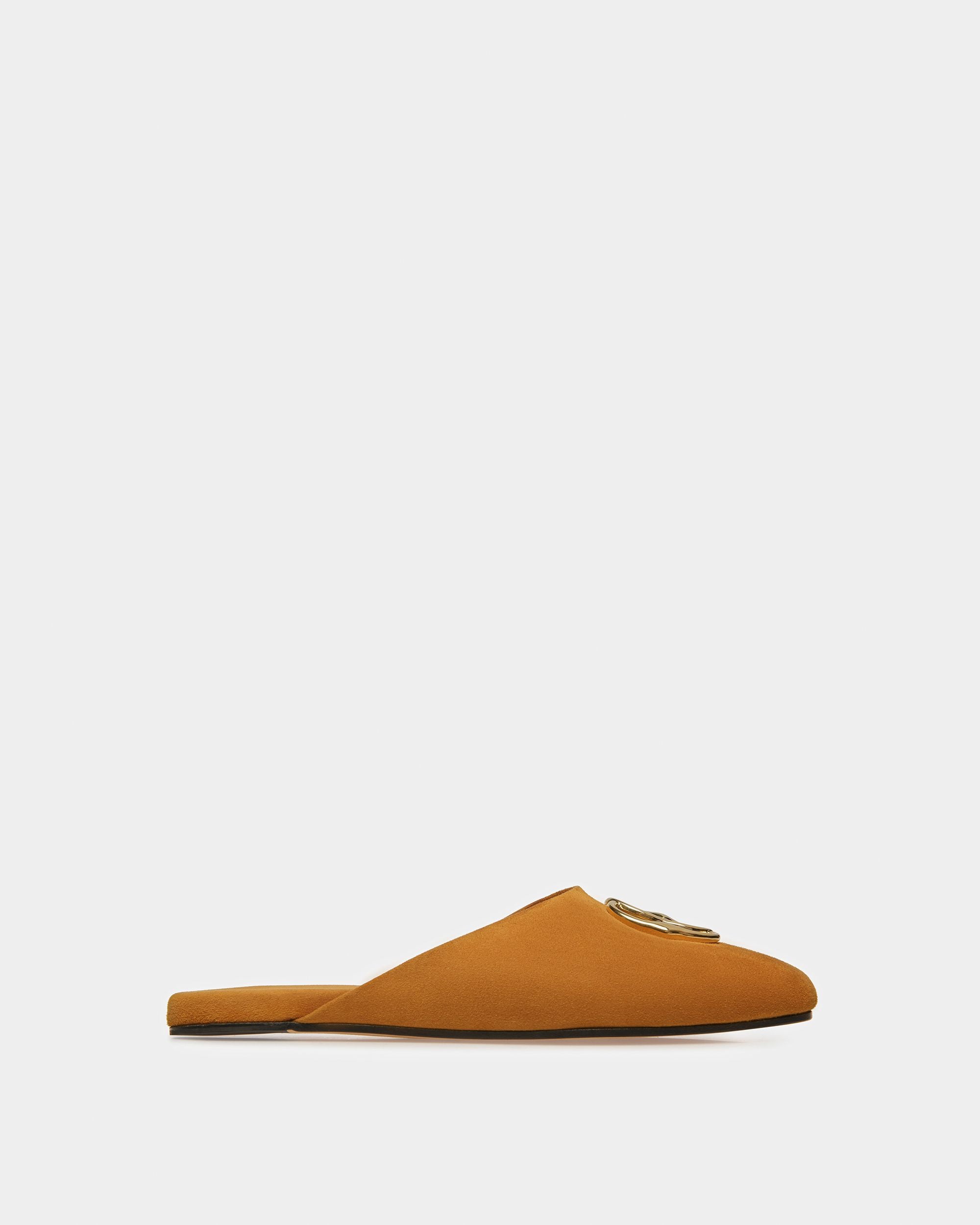 Slippers Emblem En Daim - Femme - Bally - 01