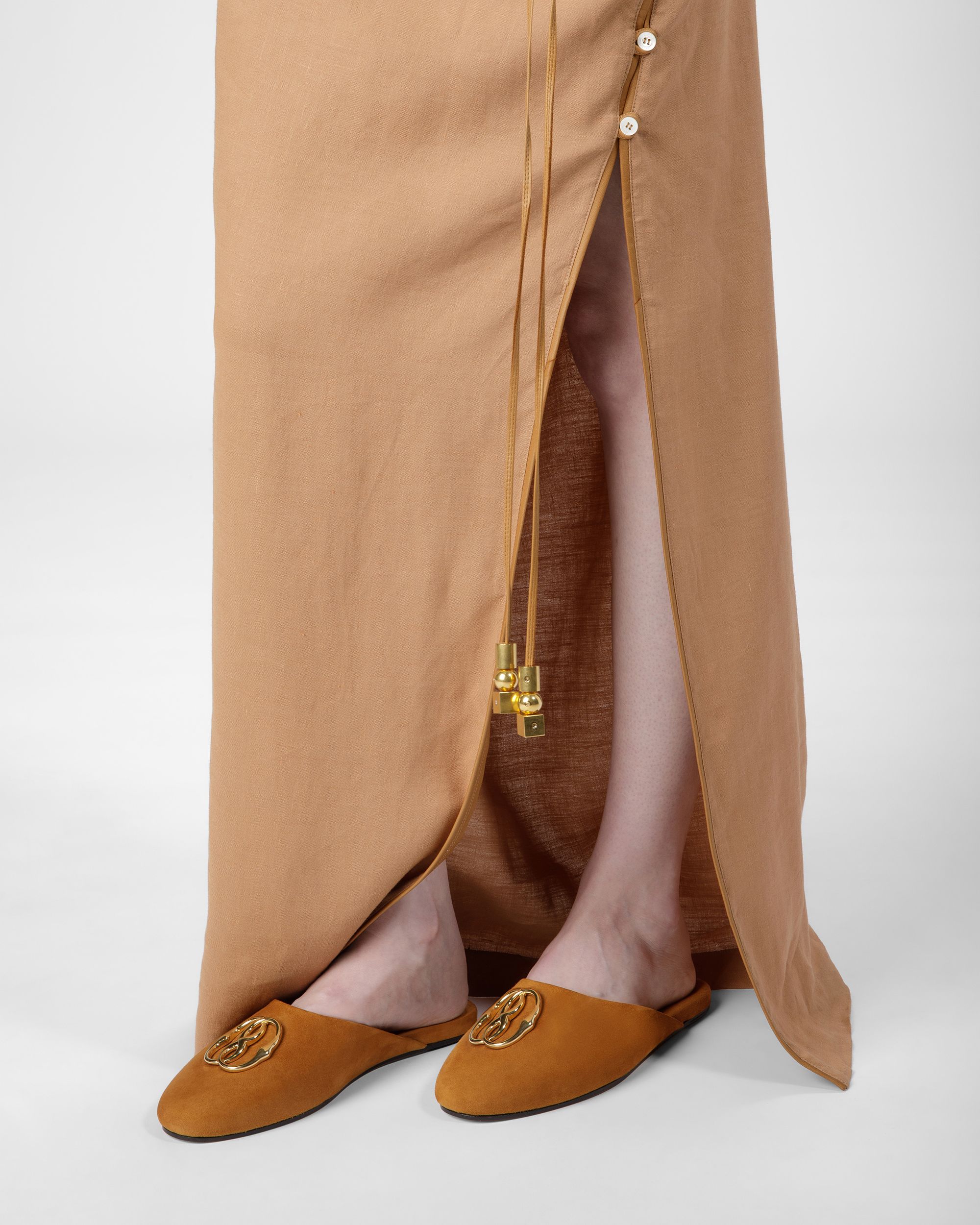 Slippers Emblem En Daim - Femme - Bally - 07