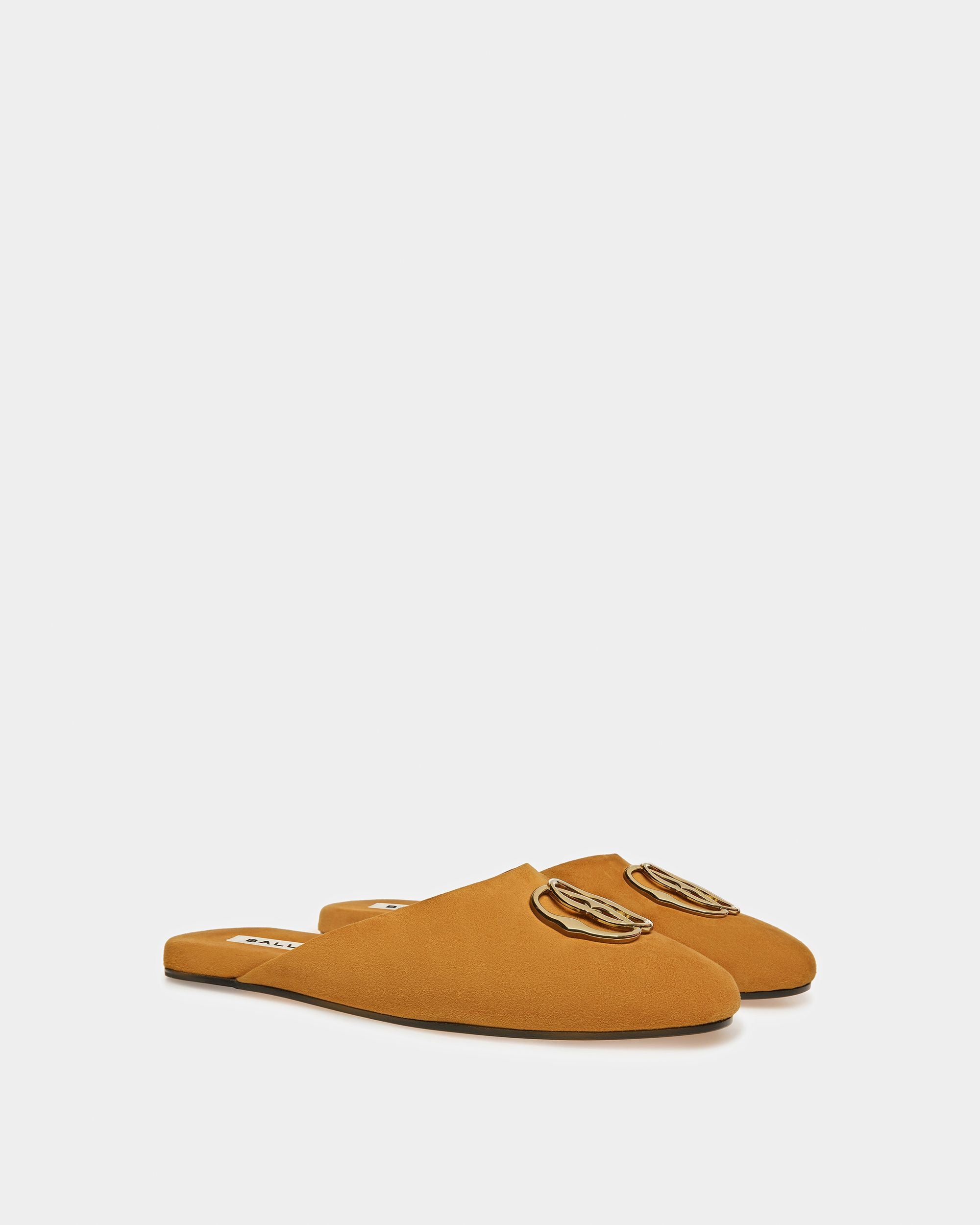 Slippers Emblem En Daim - Femme - Bally - 08