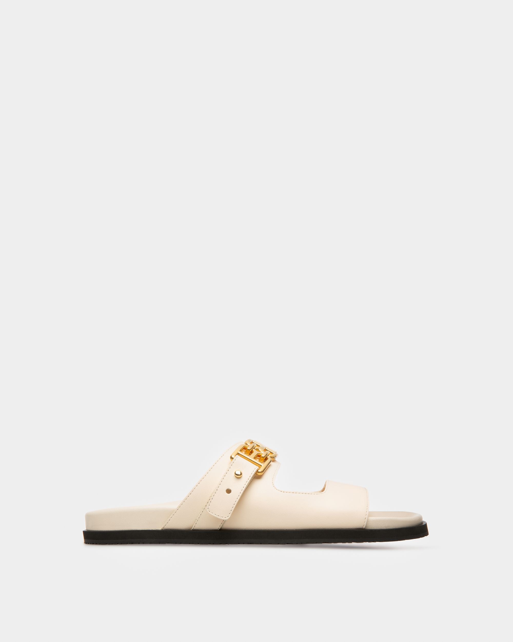 Emma Sandales En Cuir Ivoire - Femme - Bally - 01