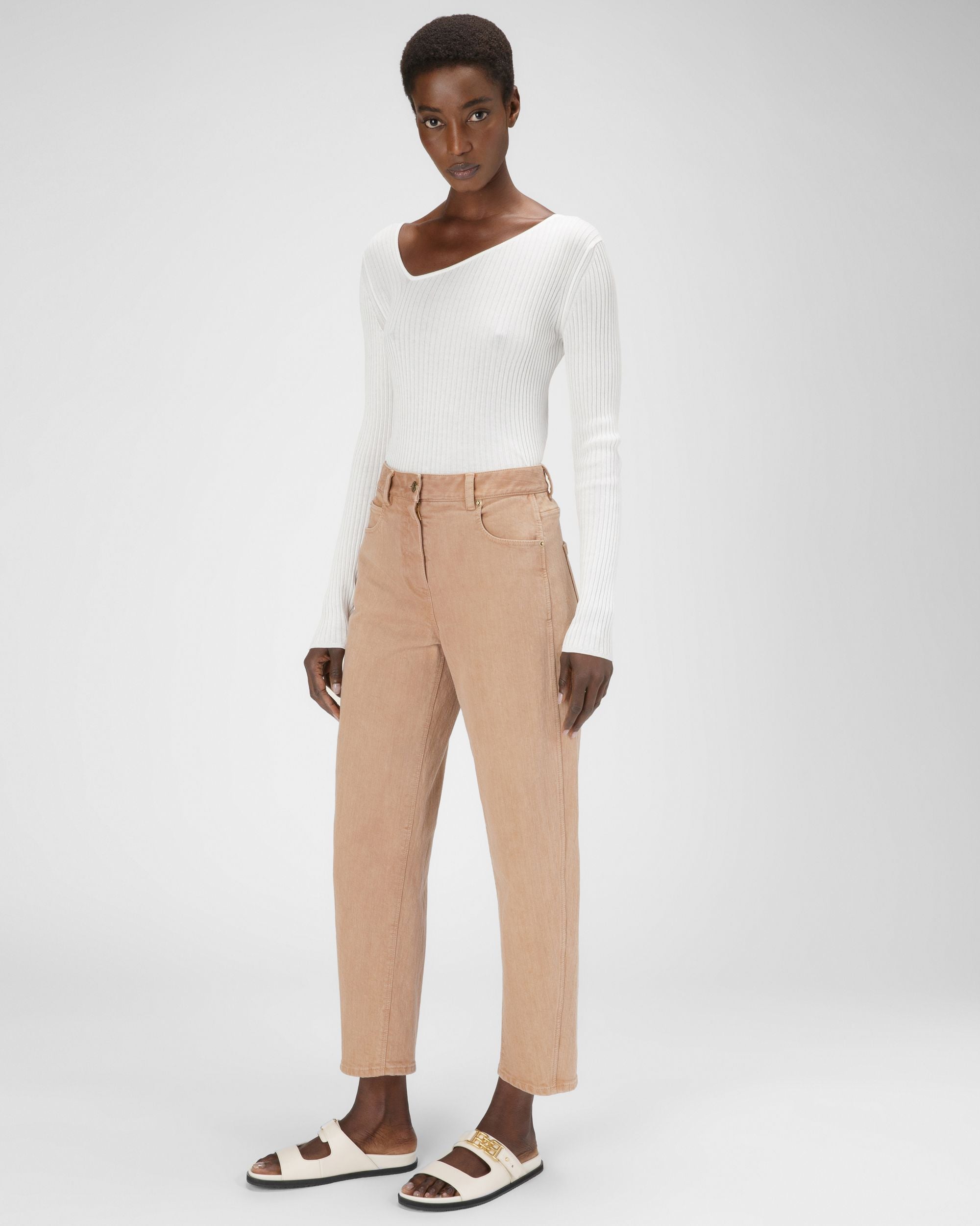 Emma Sandales En Cuir Ivoire - Femme - Bally - 03
