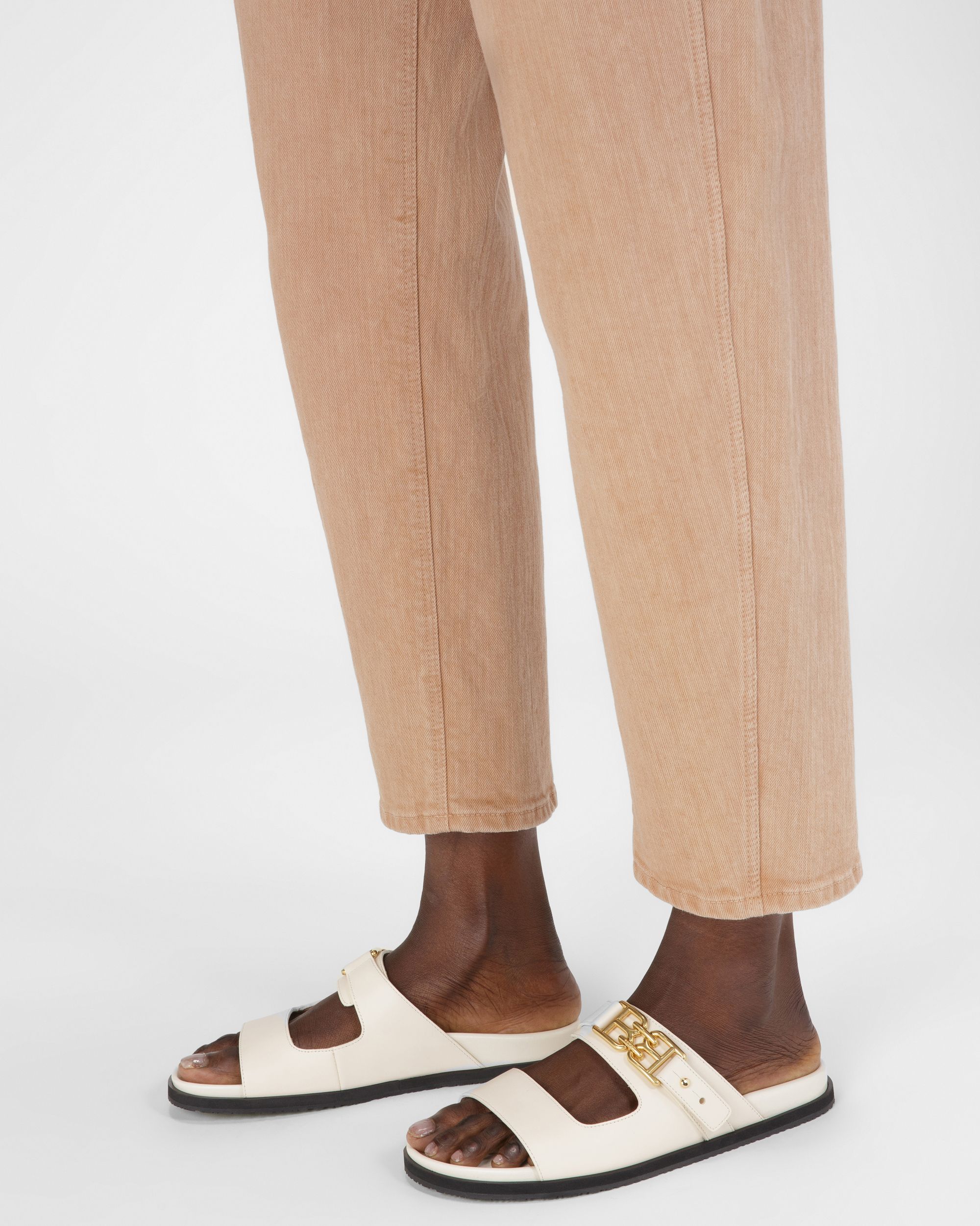 Emma Sandales En Cuir Ivoire - Femme - Bally - 07