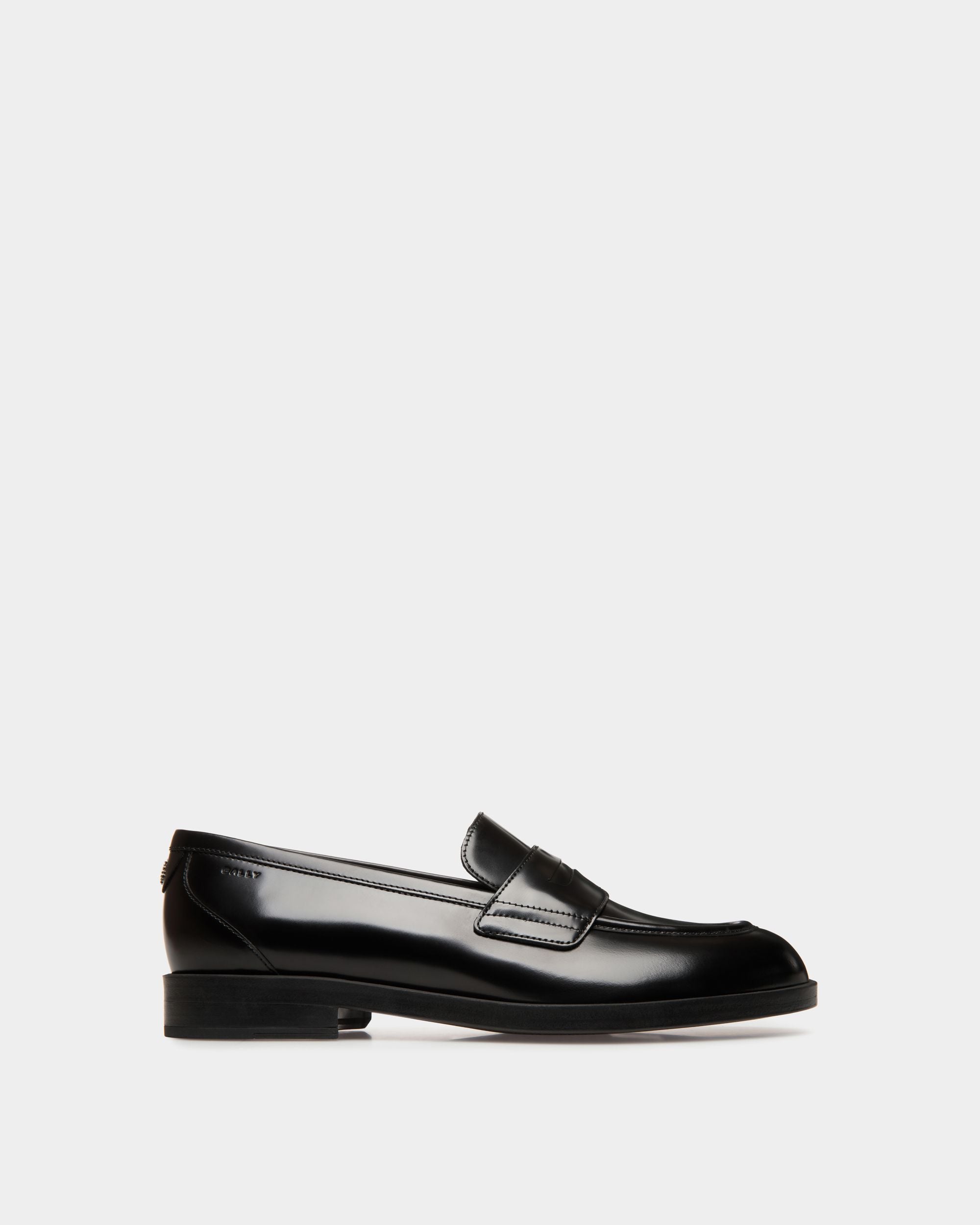 Mocassin Egli En Cuir Noir - Femme - Bally - 01