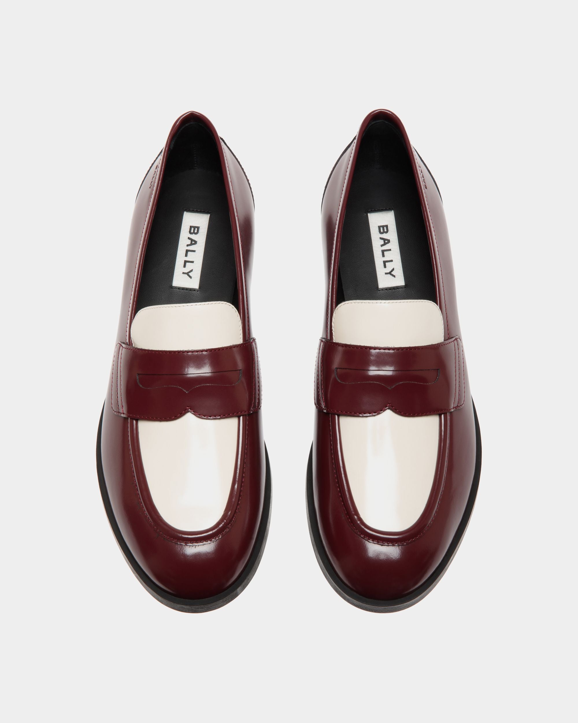 Egli Flat In Red Leather - Femme - Bally - 04