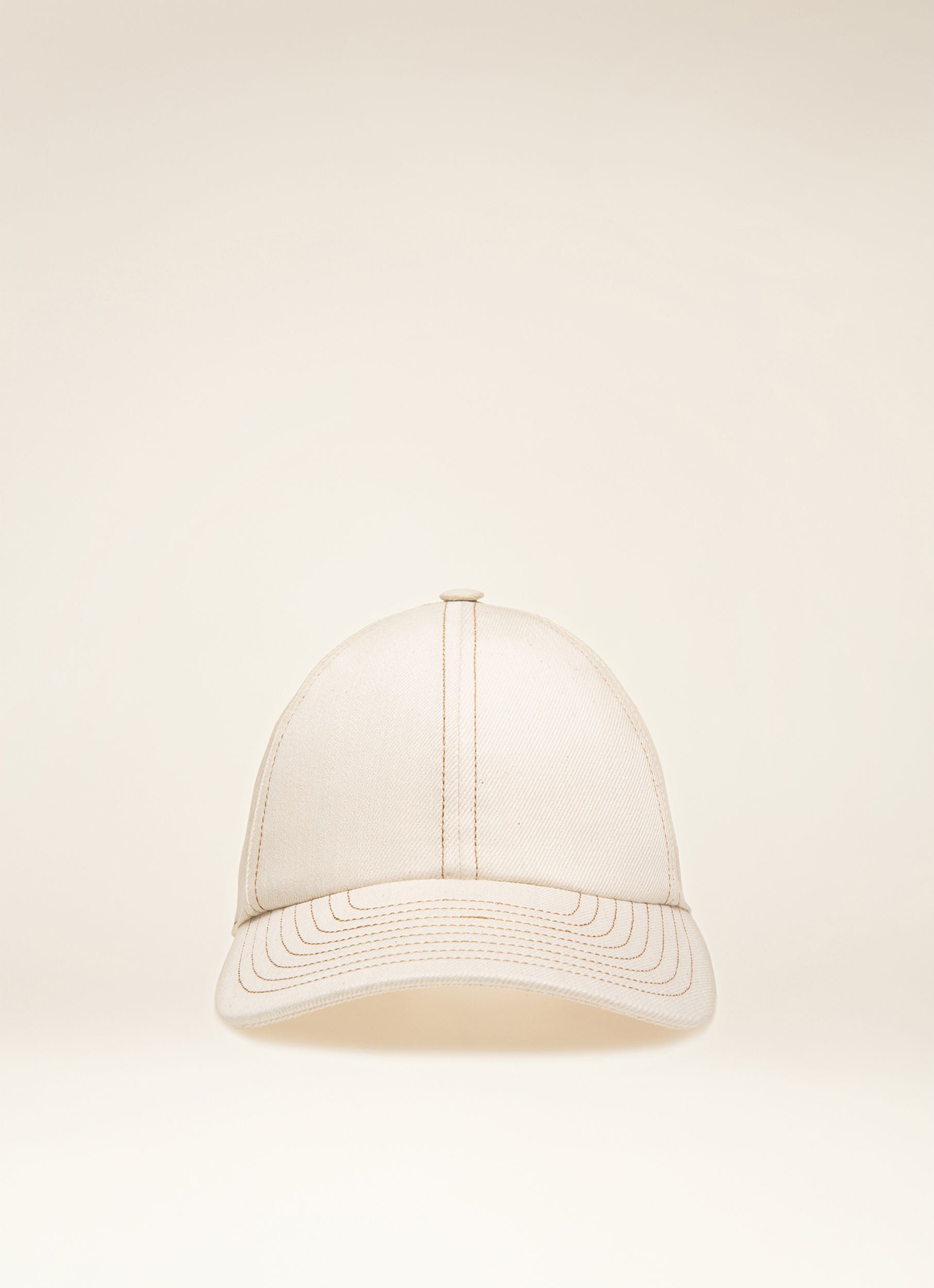 Casquette De Base-Ball En Coton Blanc - Femme - Bally - 01