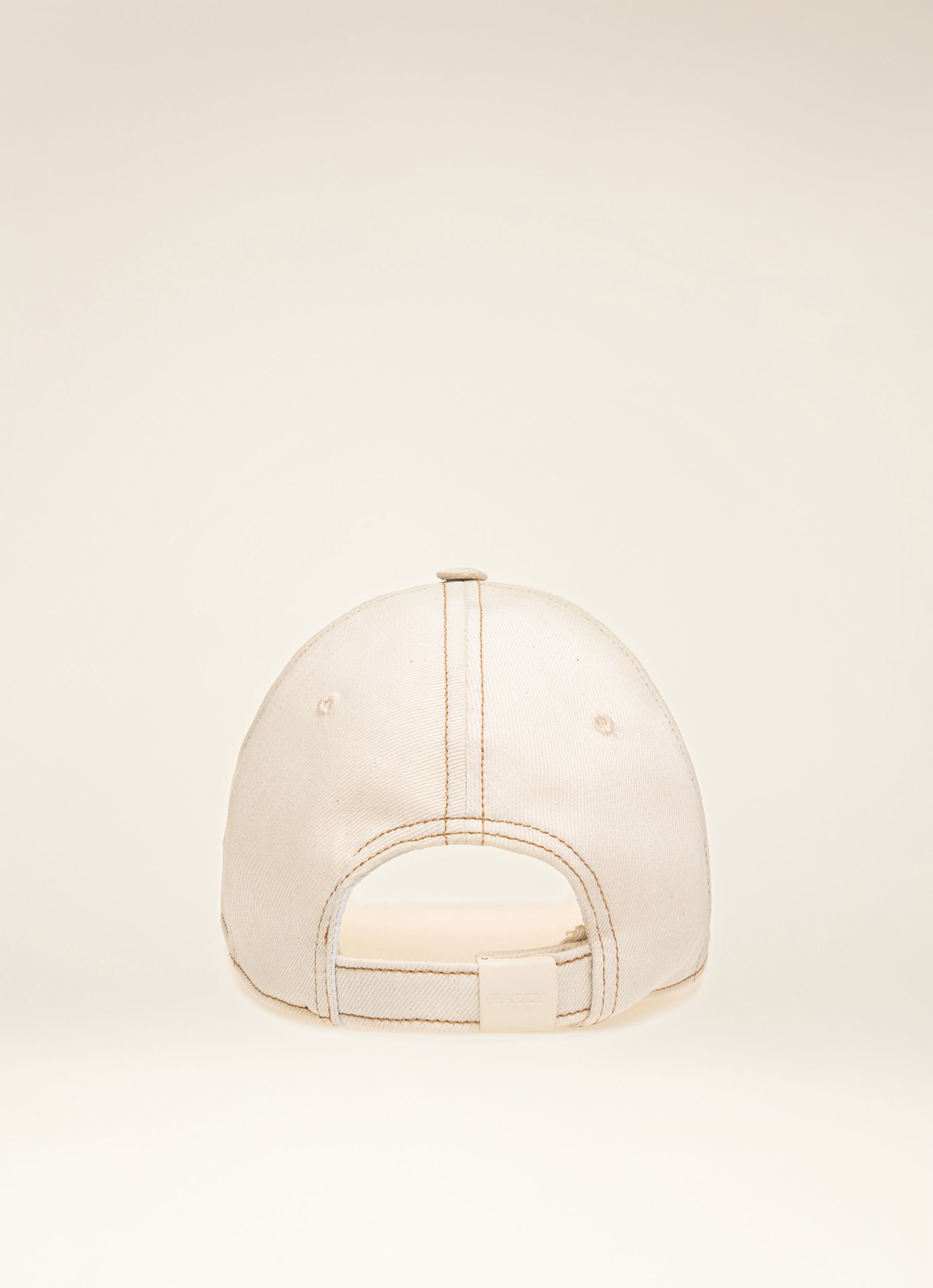 Casquette De Base-Ball En Coton Blanc - Femme - Bally - 03
