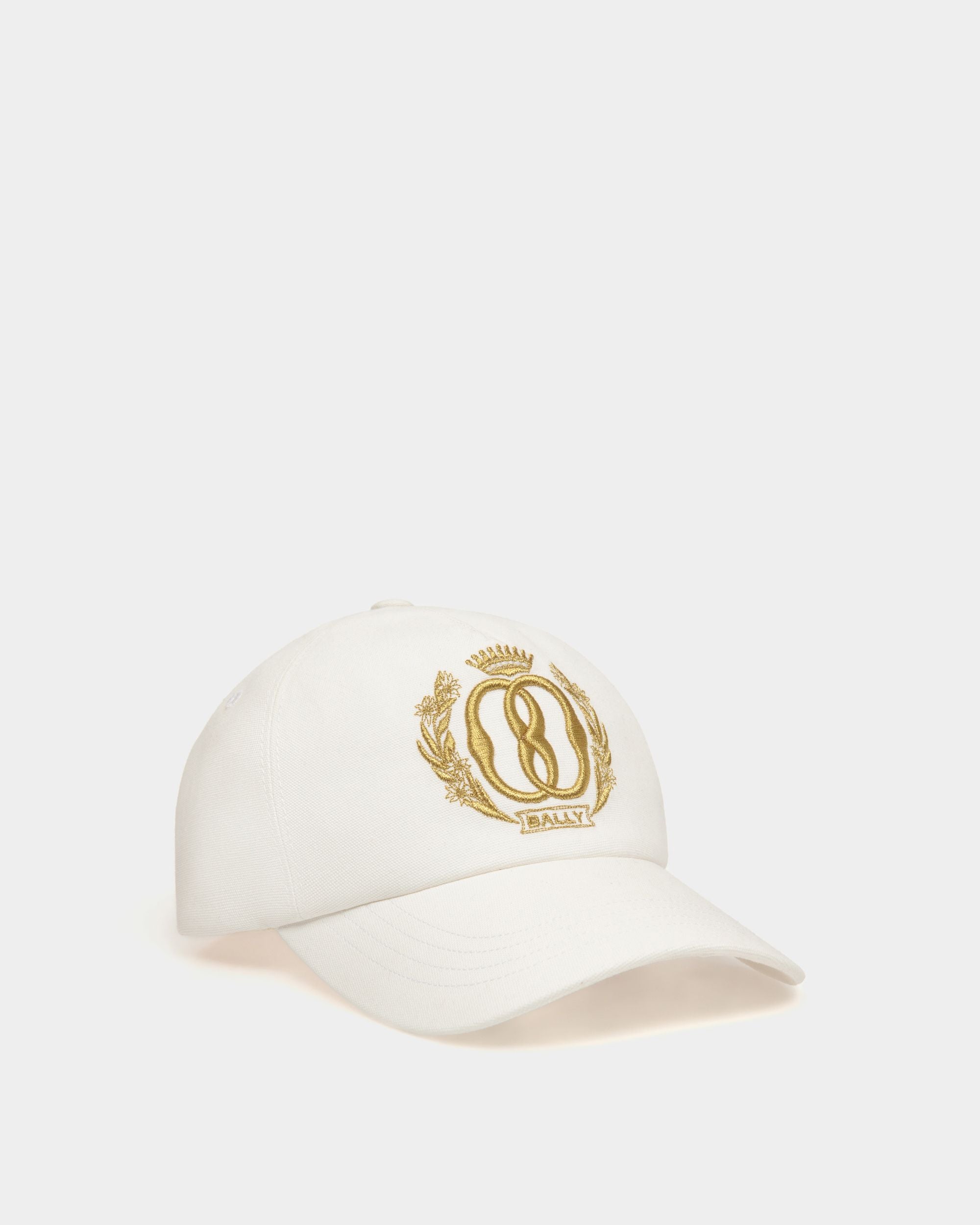 Casquette De Baseball En Coton Blanc - Femme - Bally - 01