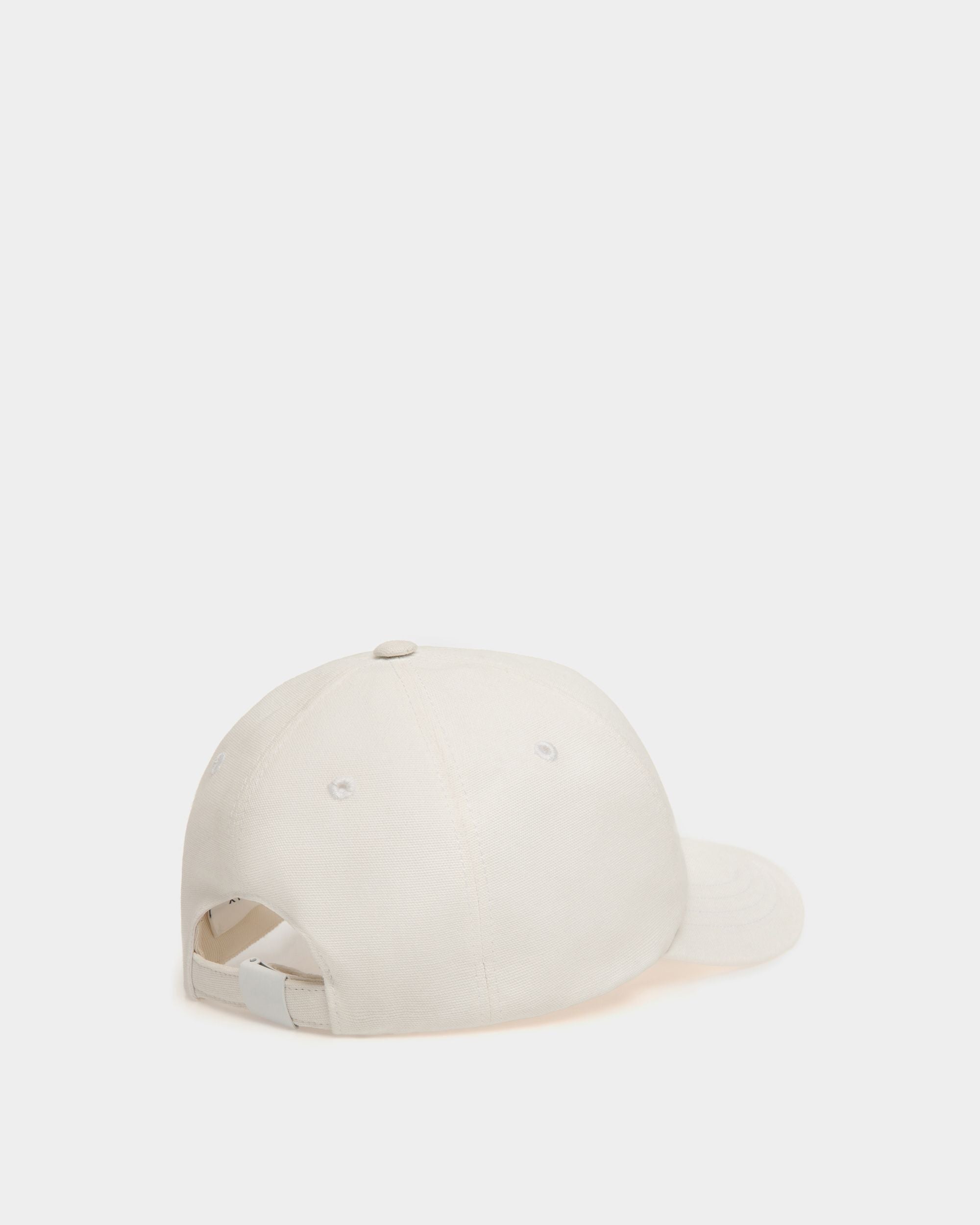 Casquette De Baseball En Coton Blanc - Femme - Bally - 02